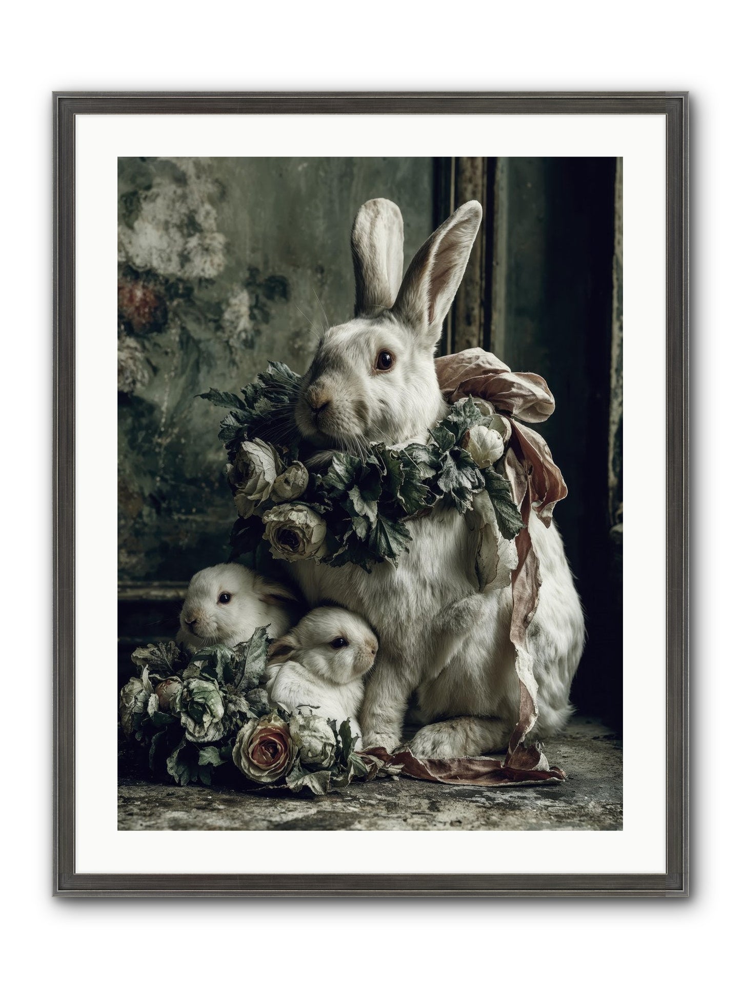Never Ending Story Framed Print - Slimwoods Black/Silver 24x32