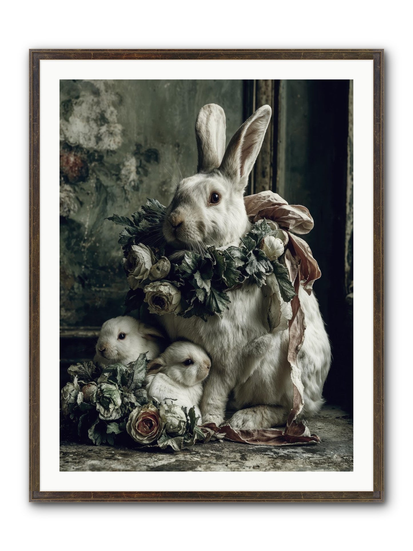 Never Ending Story Framed Print - Slimwoods Black/Gold 30x40