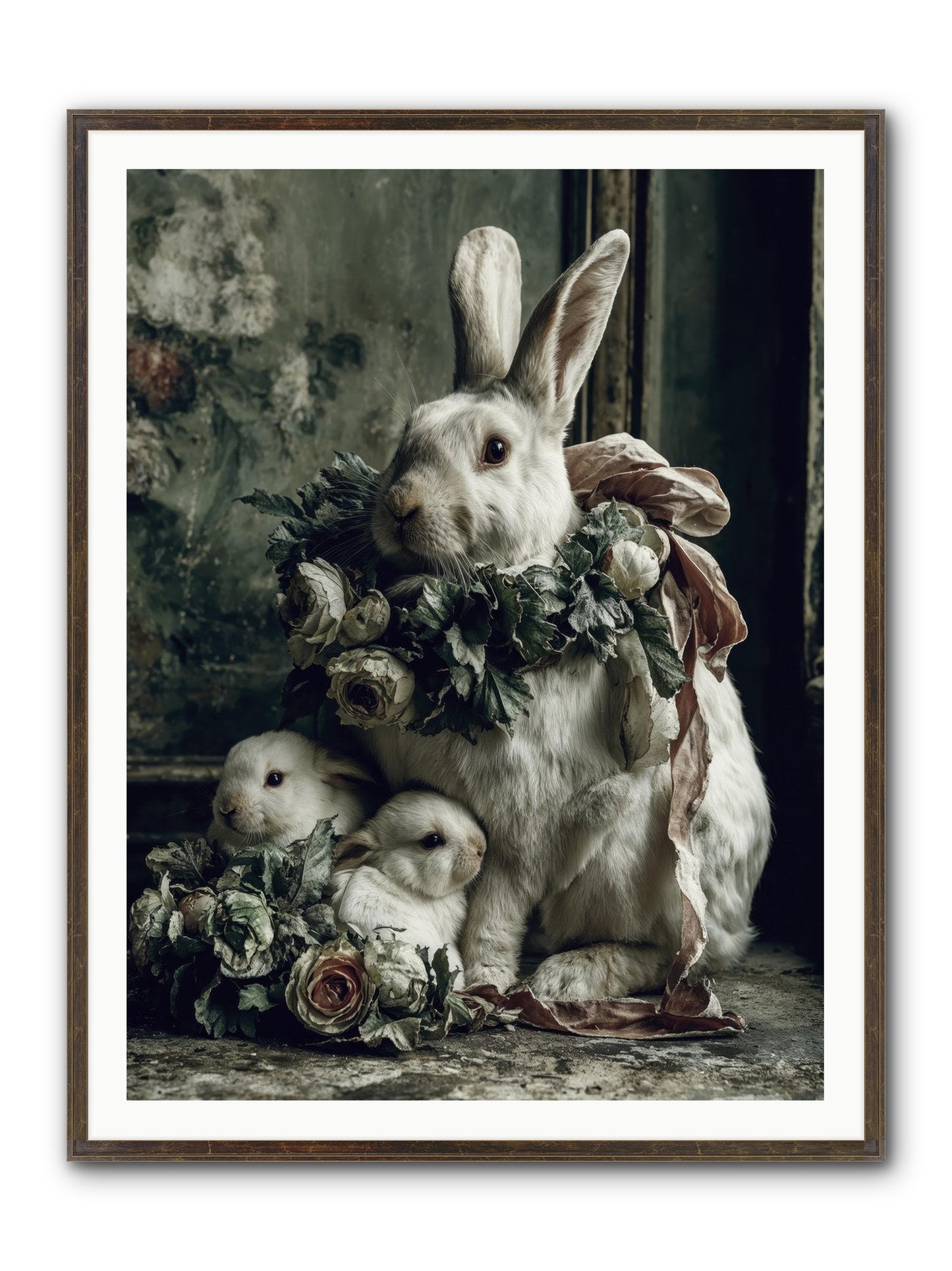 Never Ending Story Framed Print - Slimwoods Black/Gold 36x48