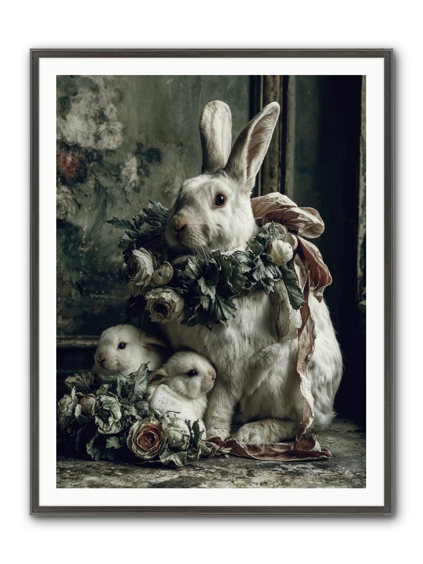 Never Ending Story Framed Print - Slimwoods Black/Silver 36x48