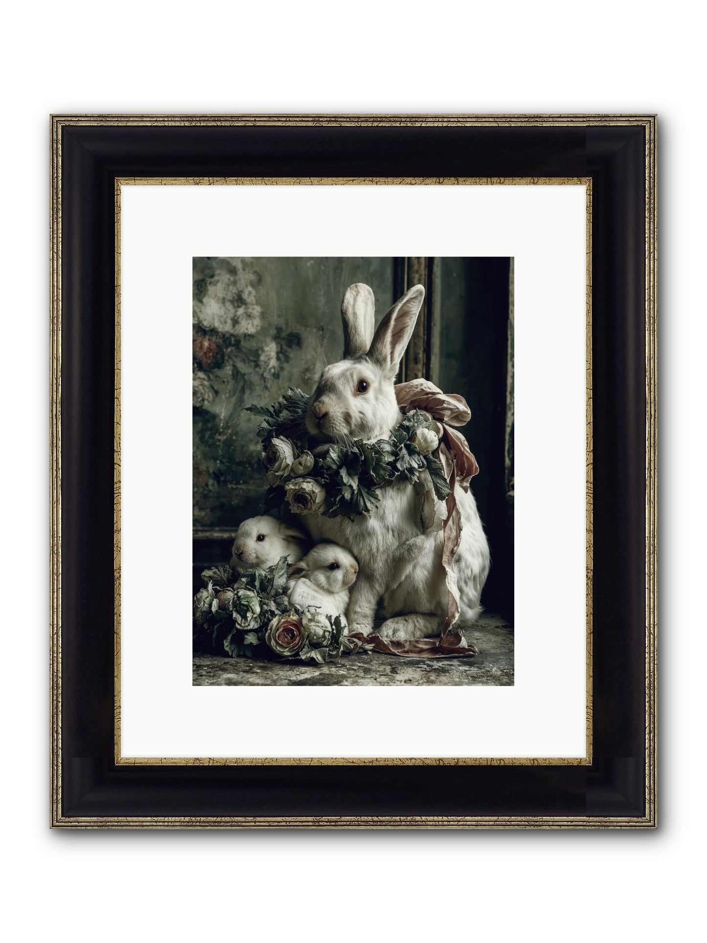Never Ending Story Framed Print - Black & Gold 9x12