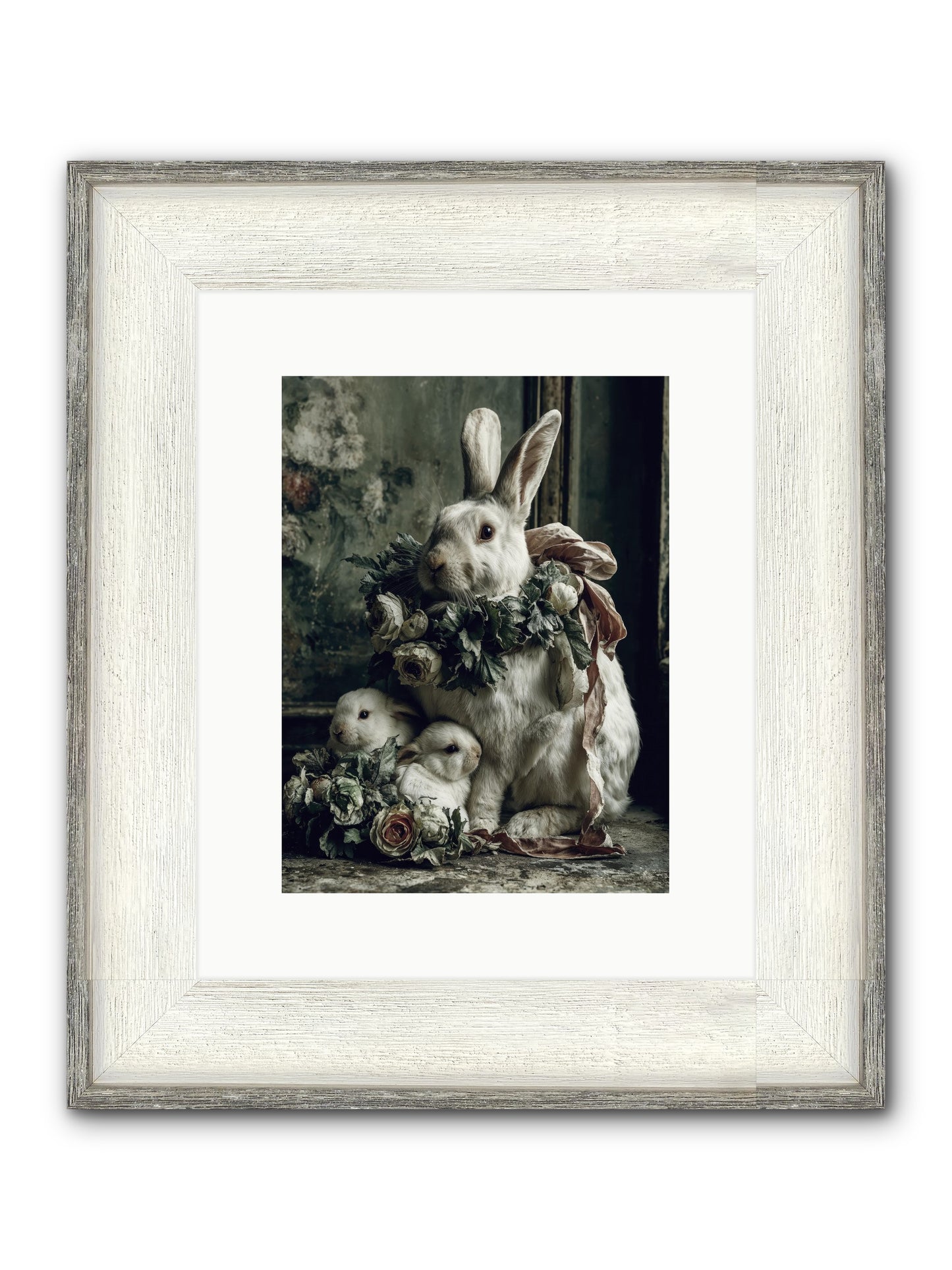 Never Ending Story Framed Print - Driftwood White 9x12