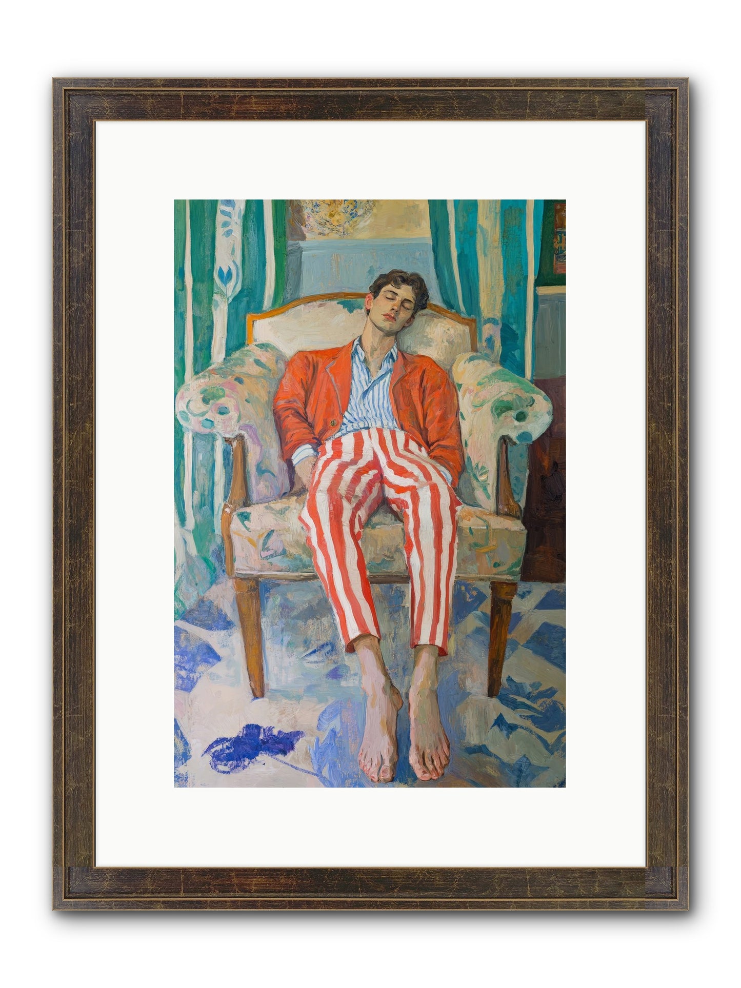 Never-Ending Weekend Framed Print - Slimwoods Black/Gold 10x15