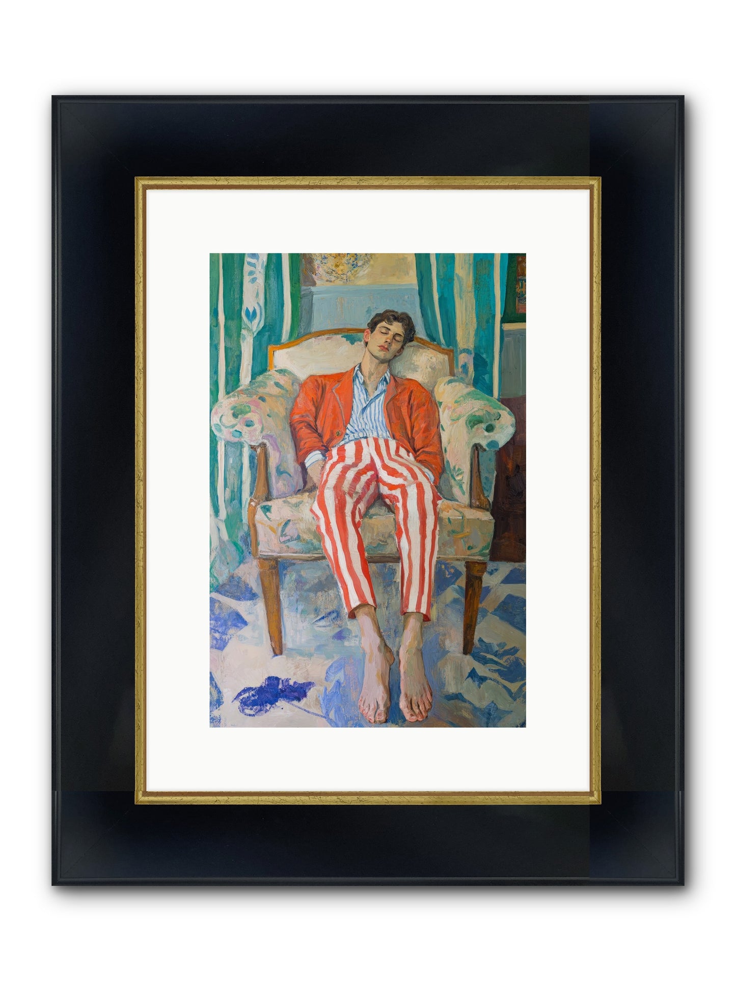 Never-Ending Weekend Framed Print - Wide Black w/Gold 10x15