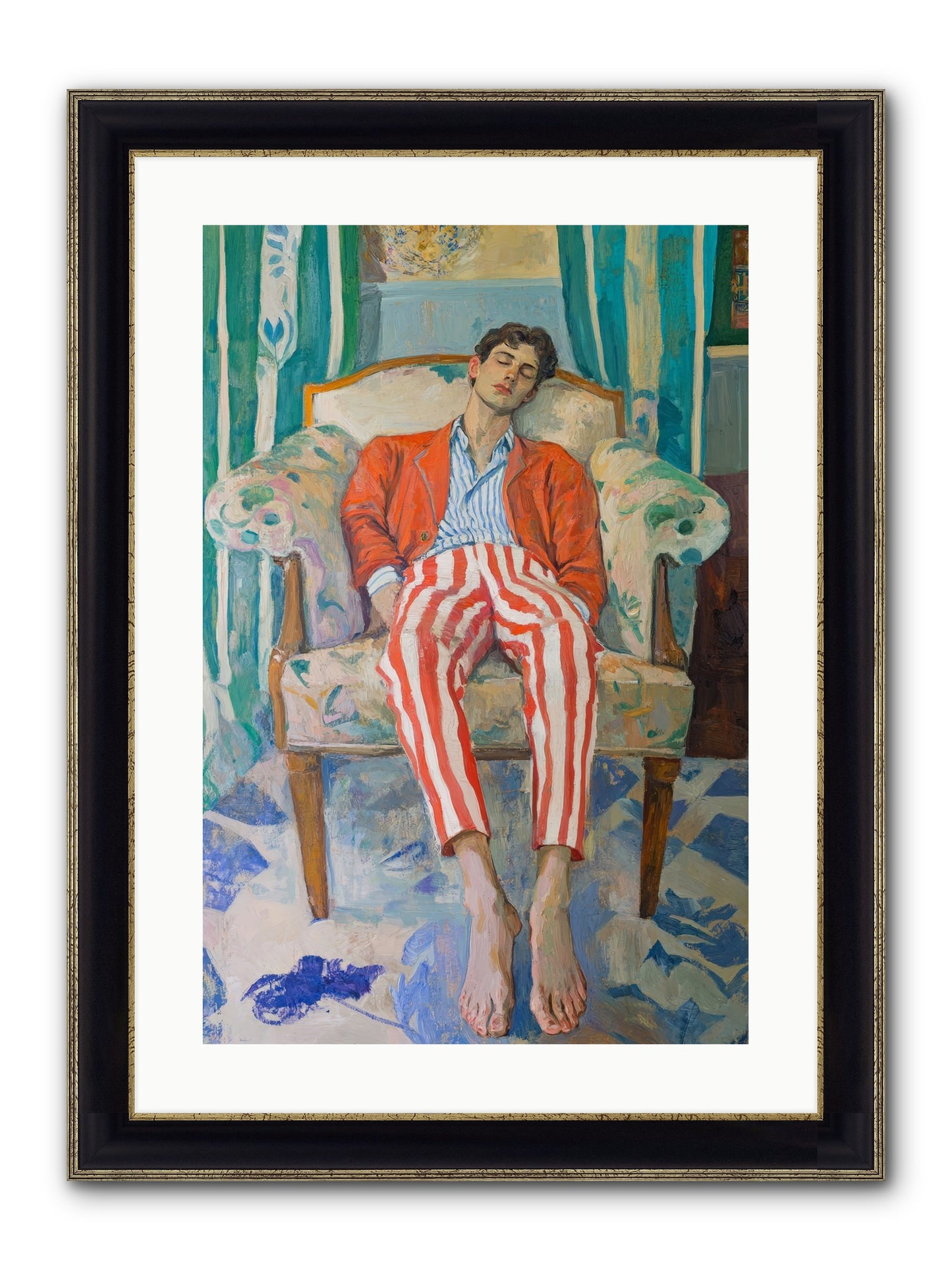 Never-Ending Weekend Framed Print - Black & Gold 16x24