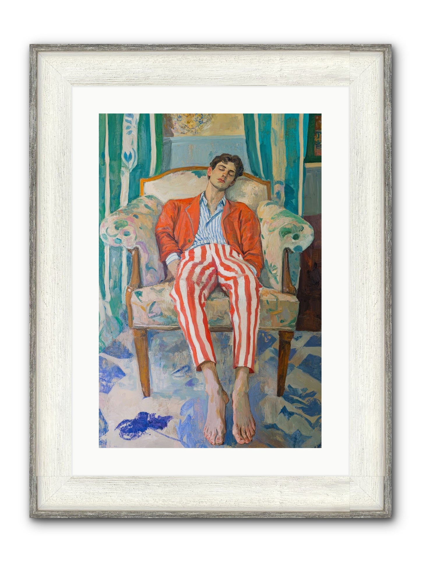 Never-Ending Weekend Framed Print - Driftwood White 16x24