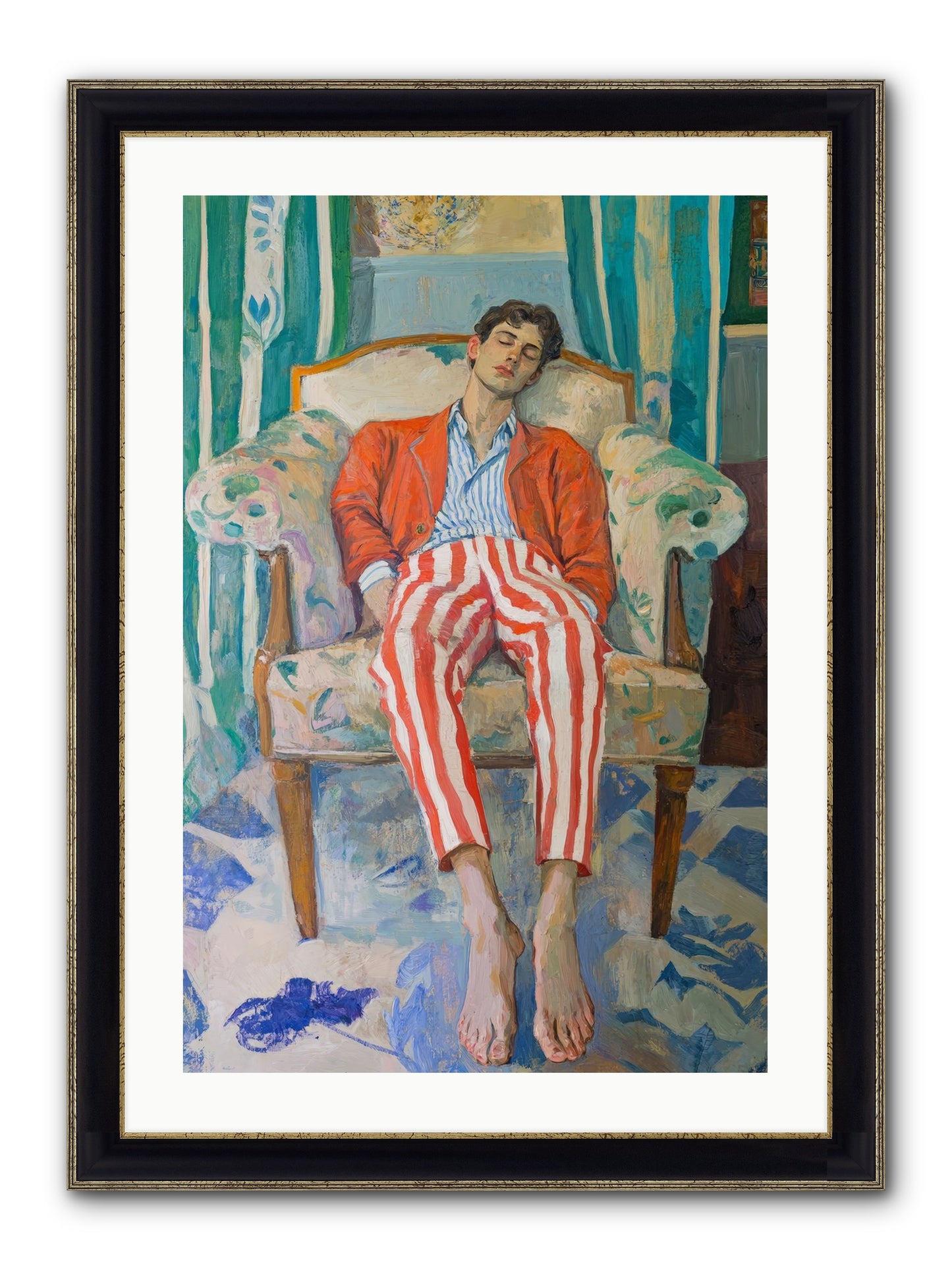 Never-Ending Weekend Framed Print - Black & Gold 20x30