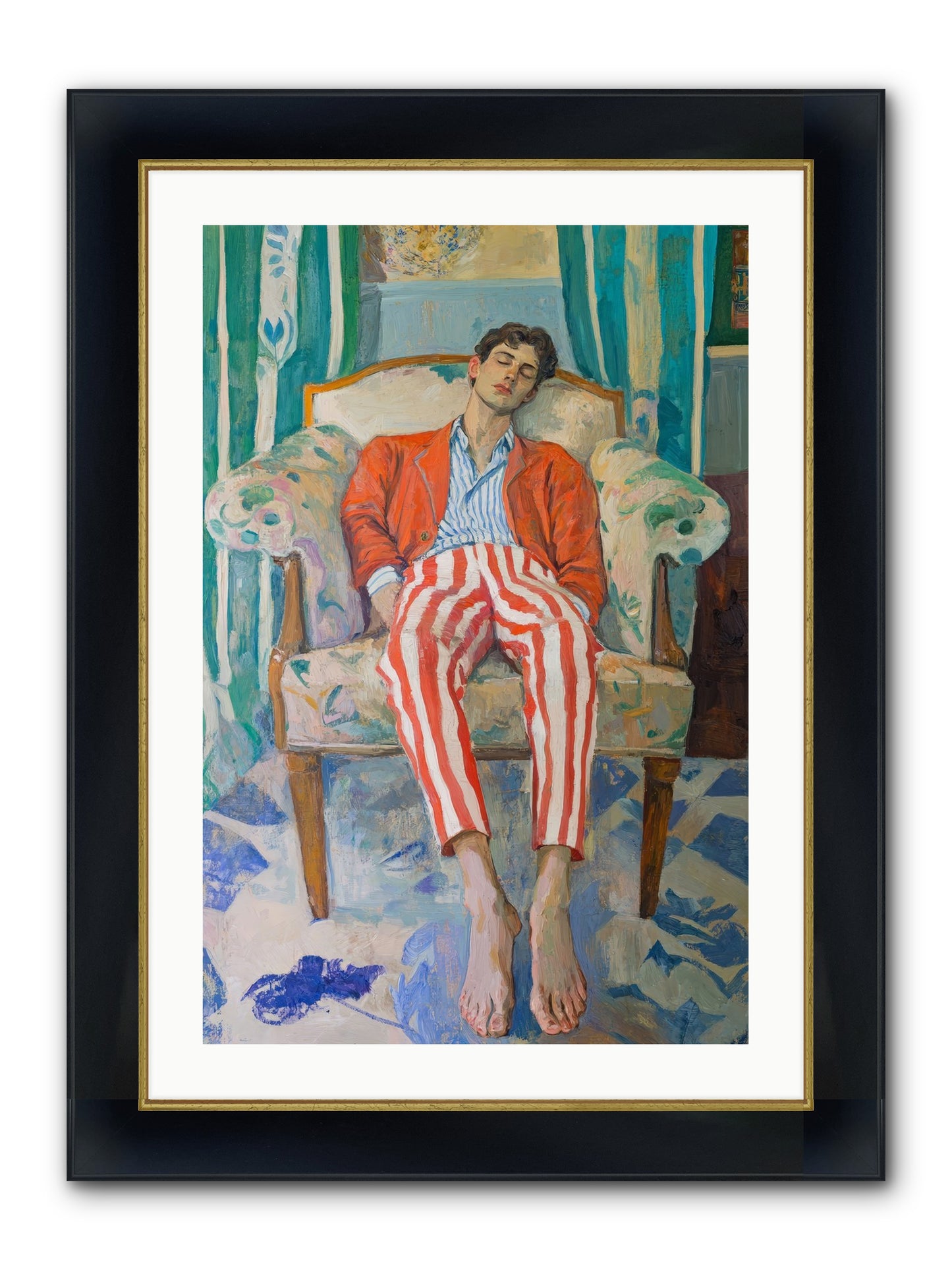 Never-Ending Weekend Framed Print - Wide Black w/Gold 20x30