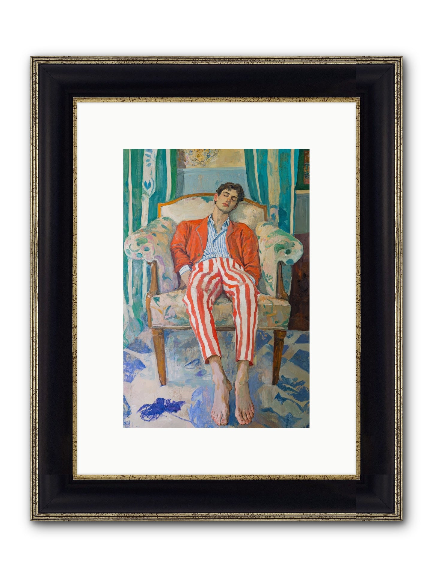 Never-Ending Weekend Framed Print - Black & Gold 8x12