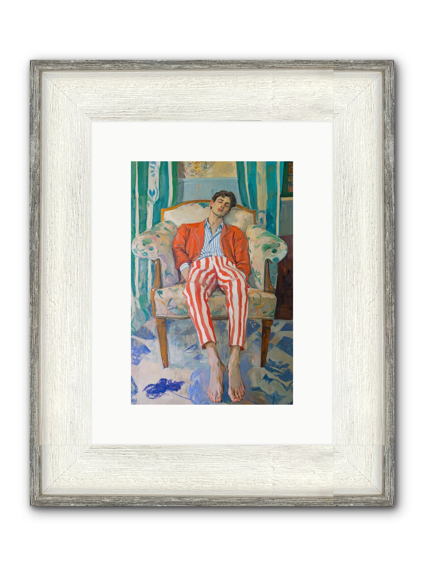 Never-Ending Weekend Framed Print - Driftwood White 8x12