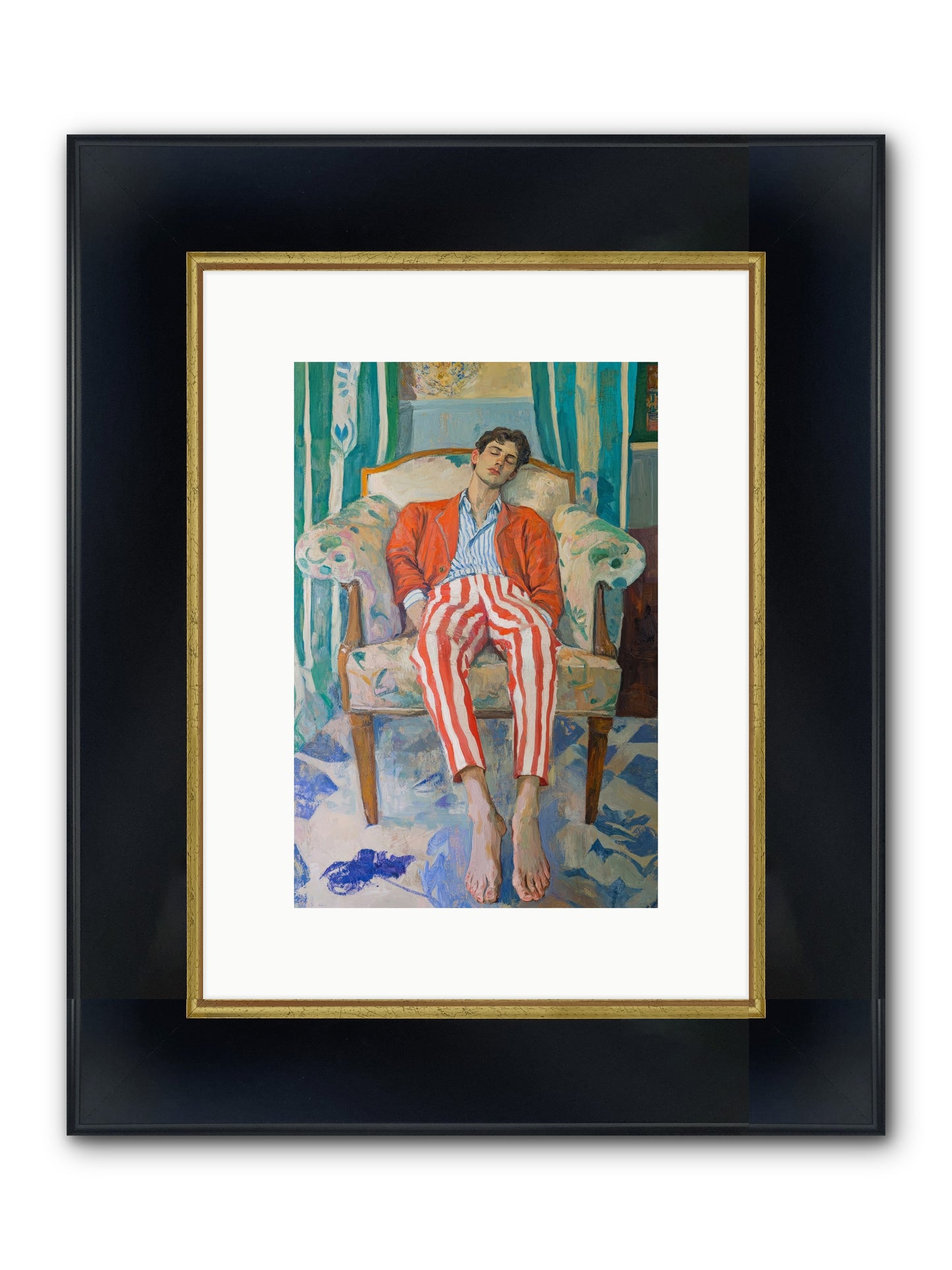 Never-Ending Weekend Framed Print - Wide Black w/Gold 8x12