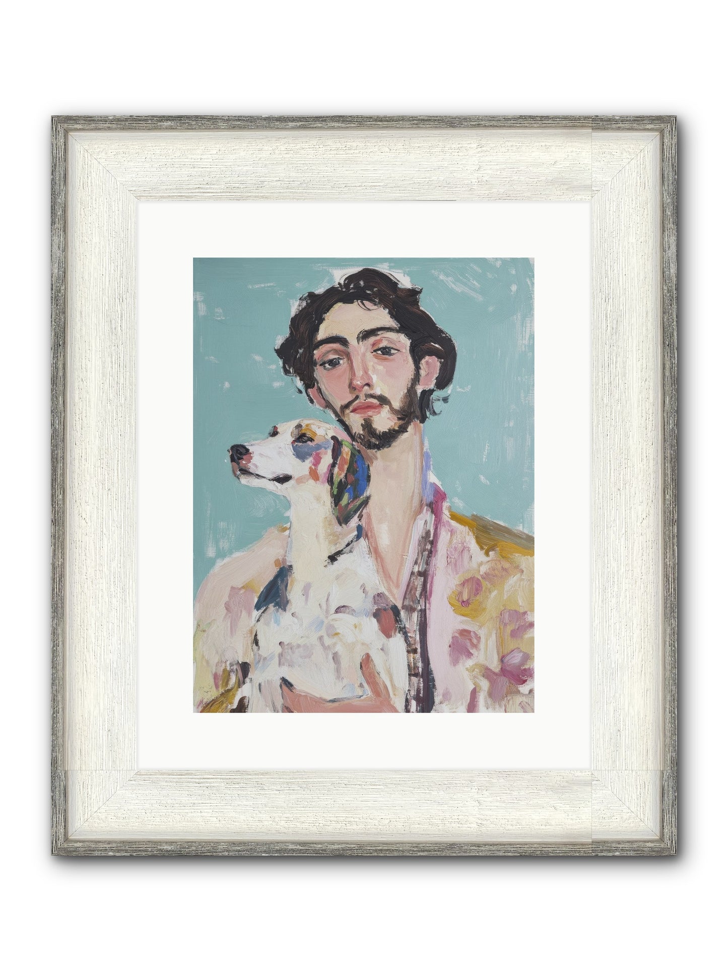 Never Without You Framed Print - Driftwood White 12x16