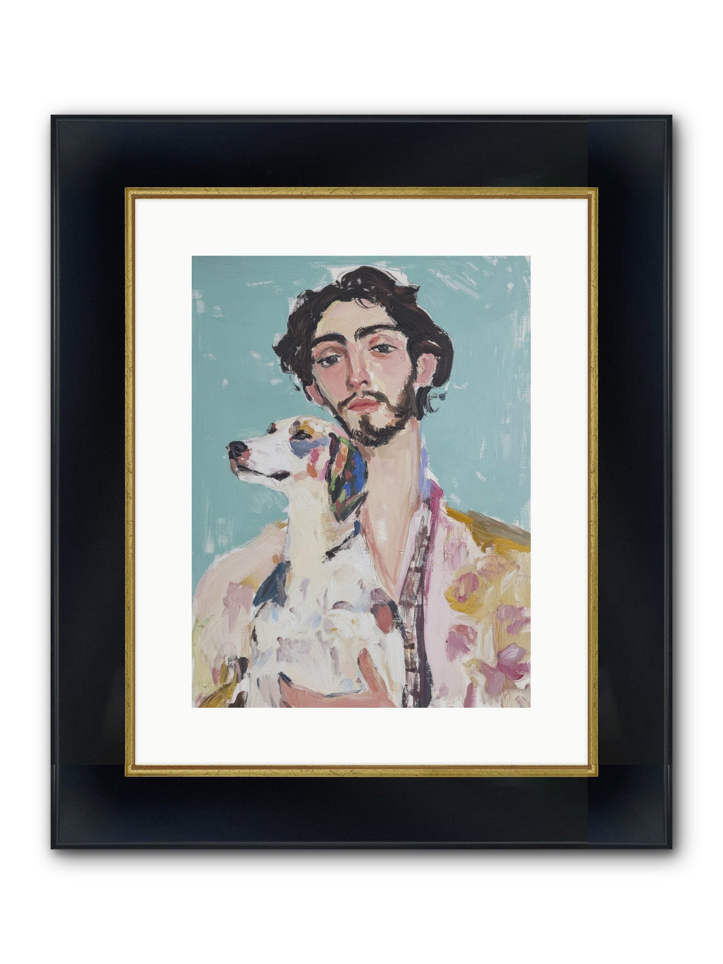 Never Without You Framed Print - Wide Black w/Gold 12x16