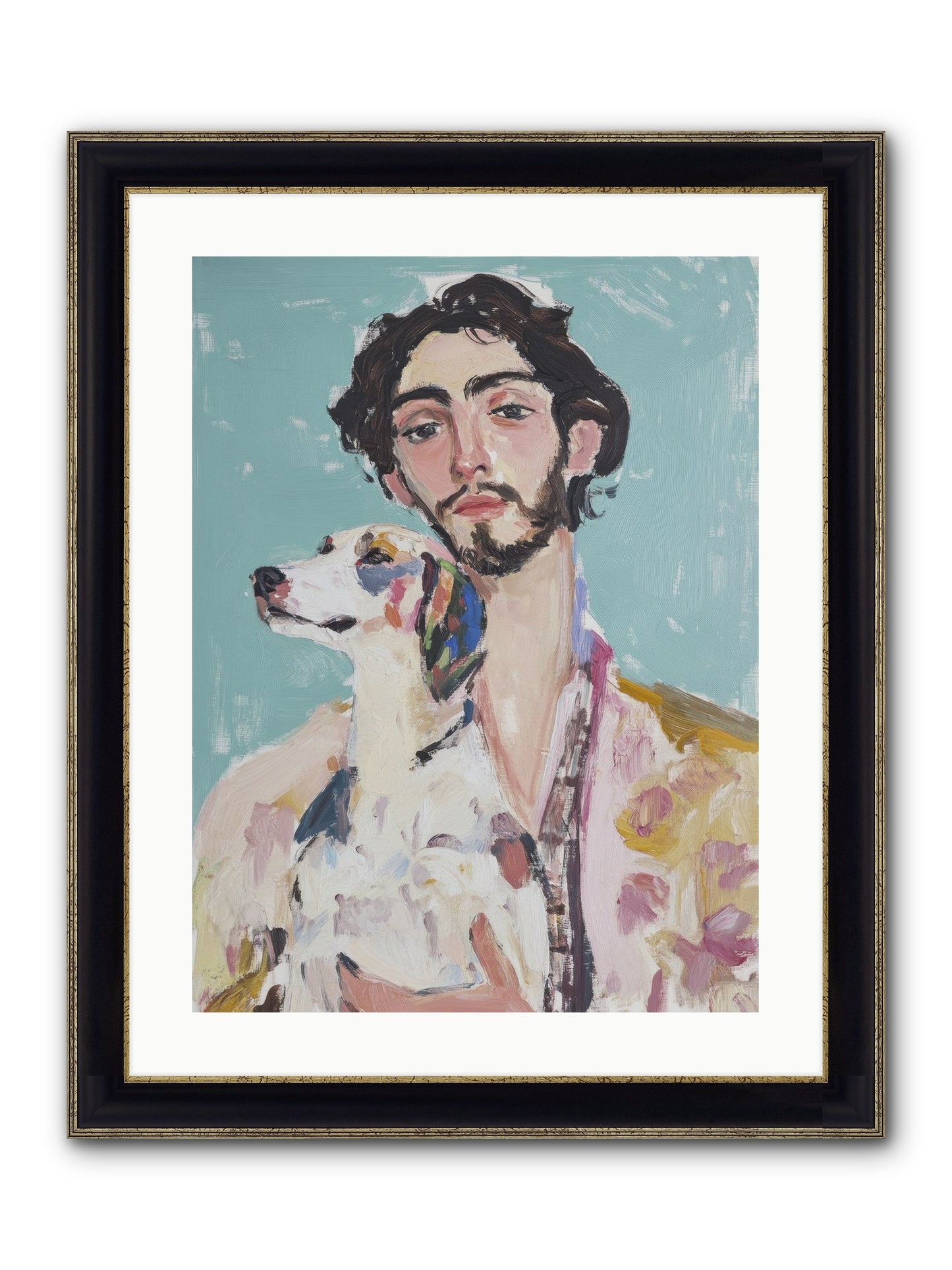 Never Without You Framed Print - Black & Gold 18x24