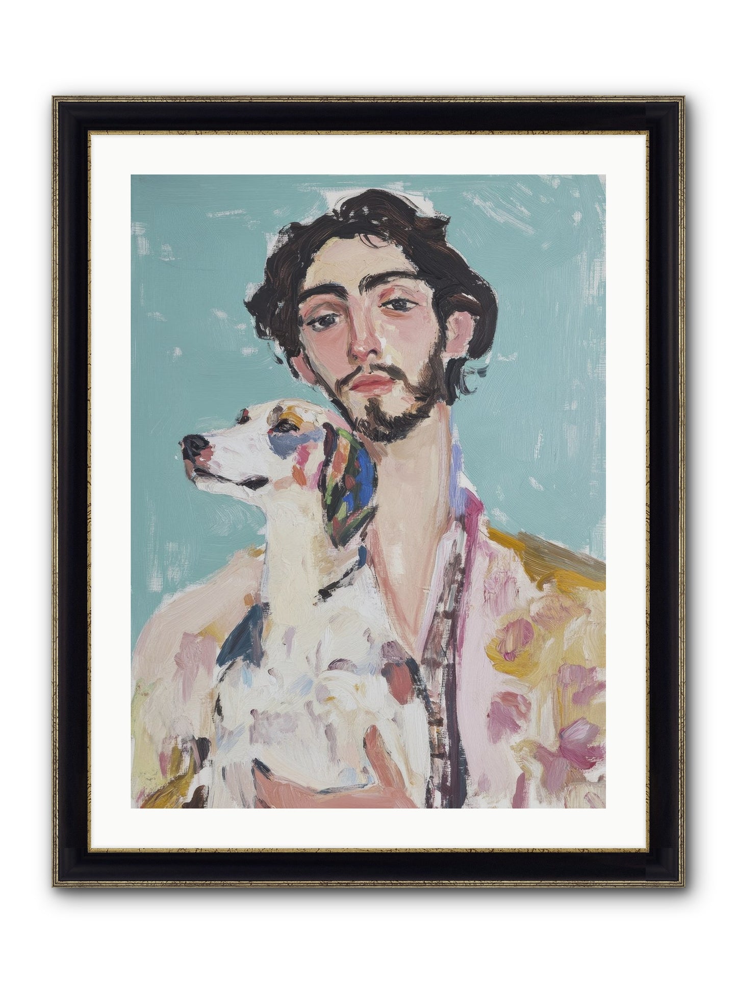 Never Without You Framed Print - Black & Gold 24x32