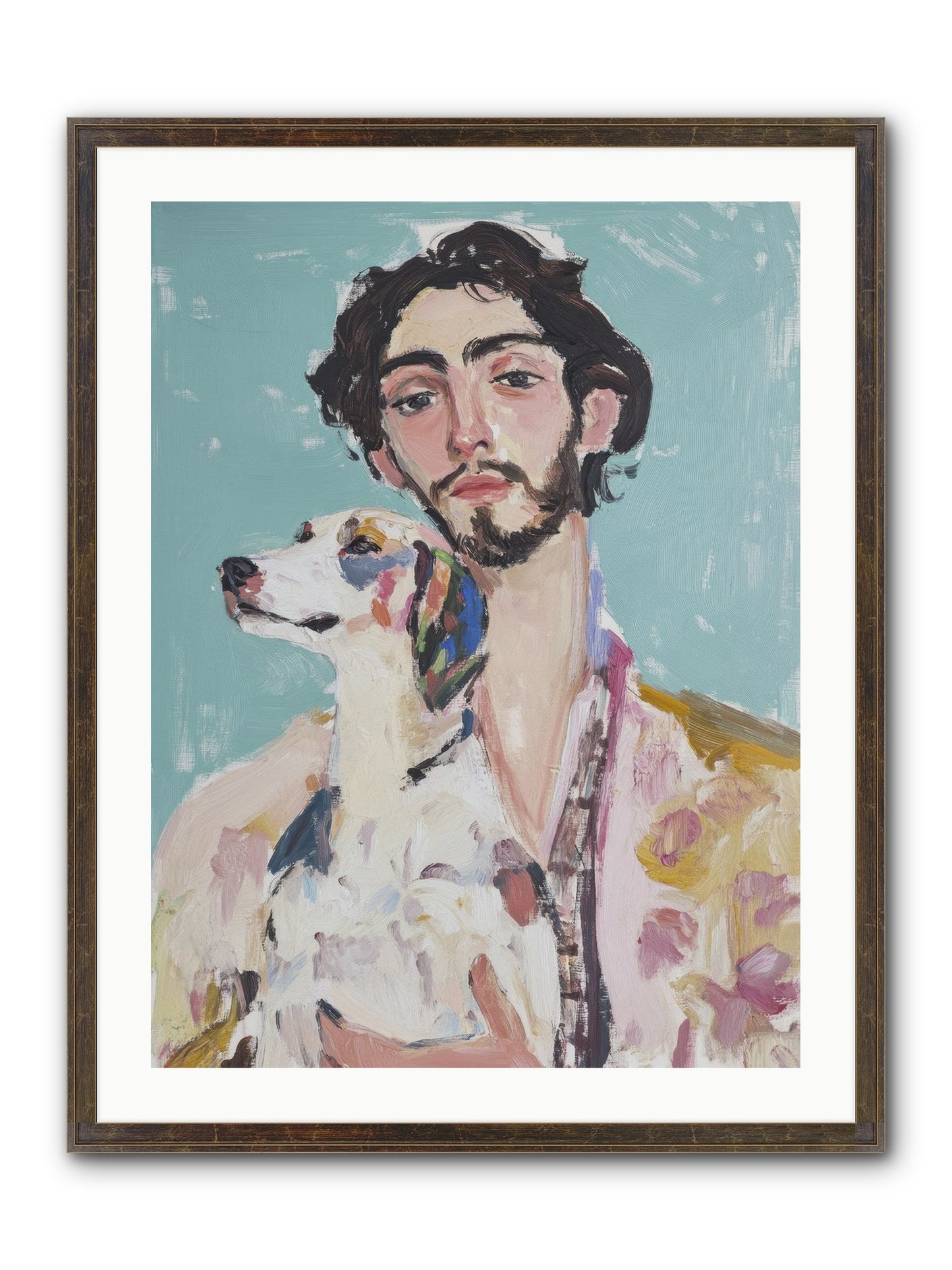 Never Without You Framed Print - Slimwoods Black/Gold 24x32