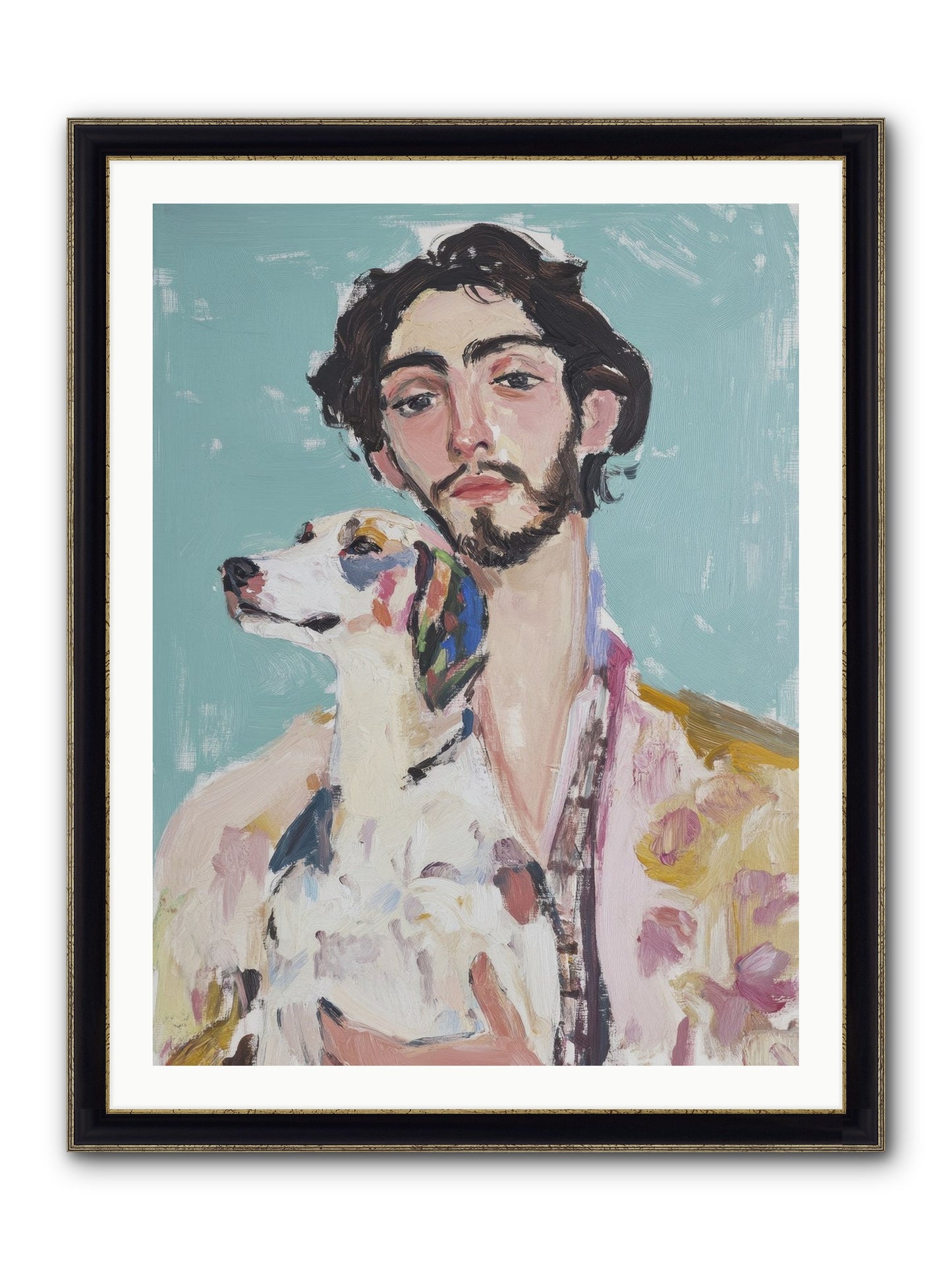 Never Without You Framed Print - Black & Gold 30x40