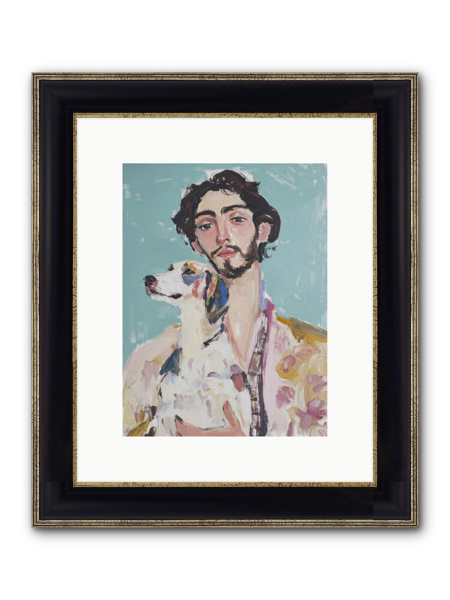 Never Without You Framed Print - Black & Gold 9x12