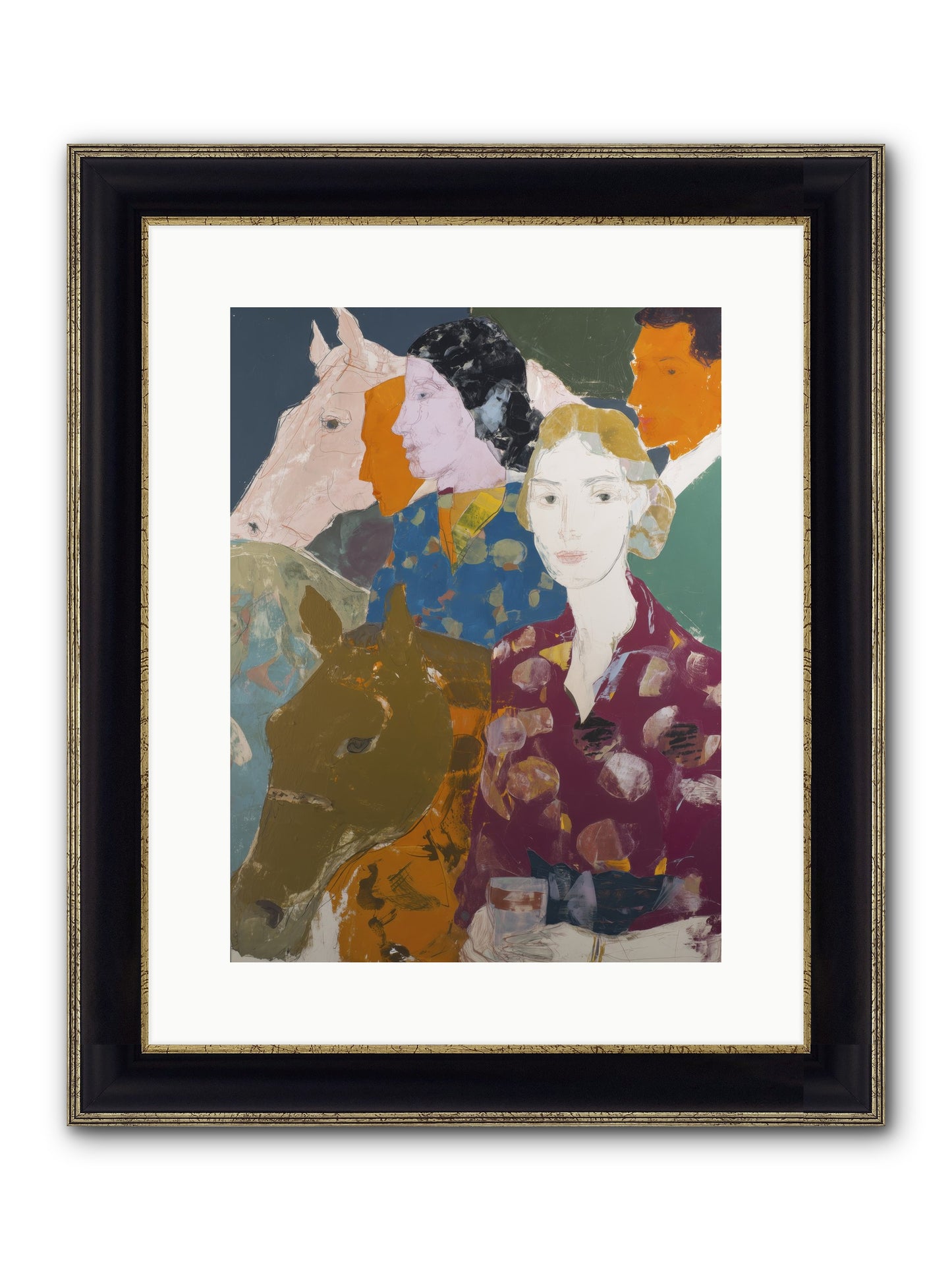 New Hope Framed Print - Black & Gold 12x16