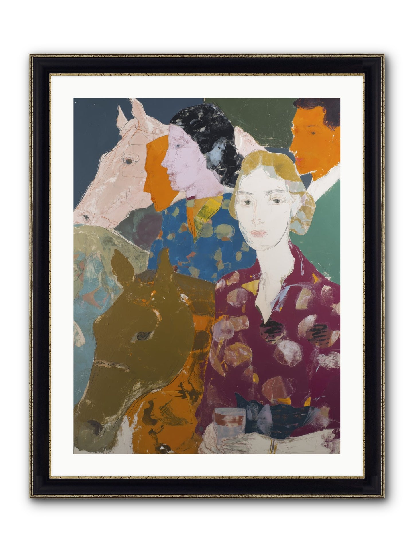 New Hope Framed Print - Black & Gold 24x32