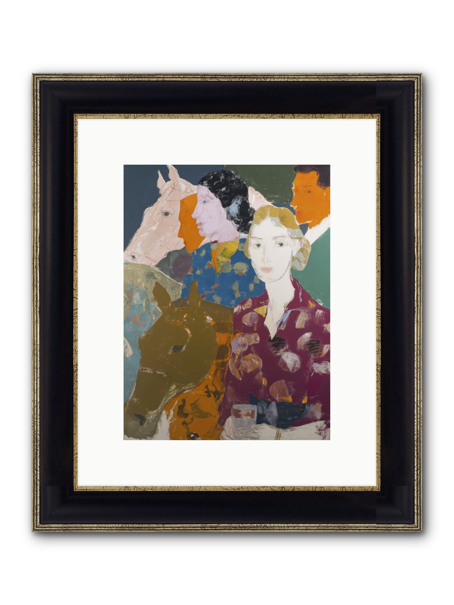 New Hope Framed Print - Black & Gold 9x12