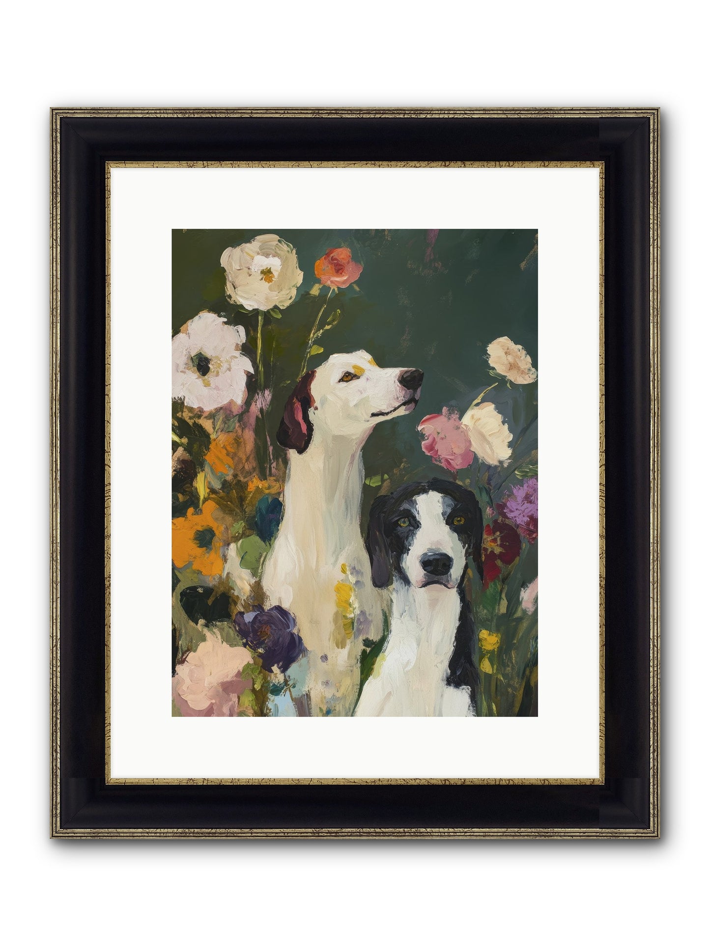Night Sky Dreams Framed Print - Black & Gold 12x16