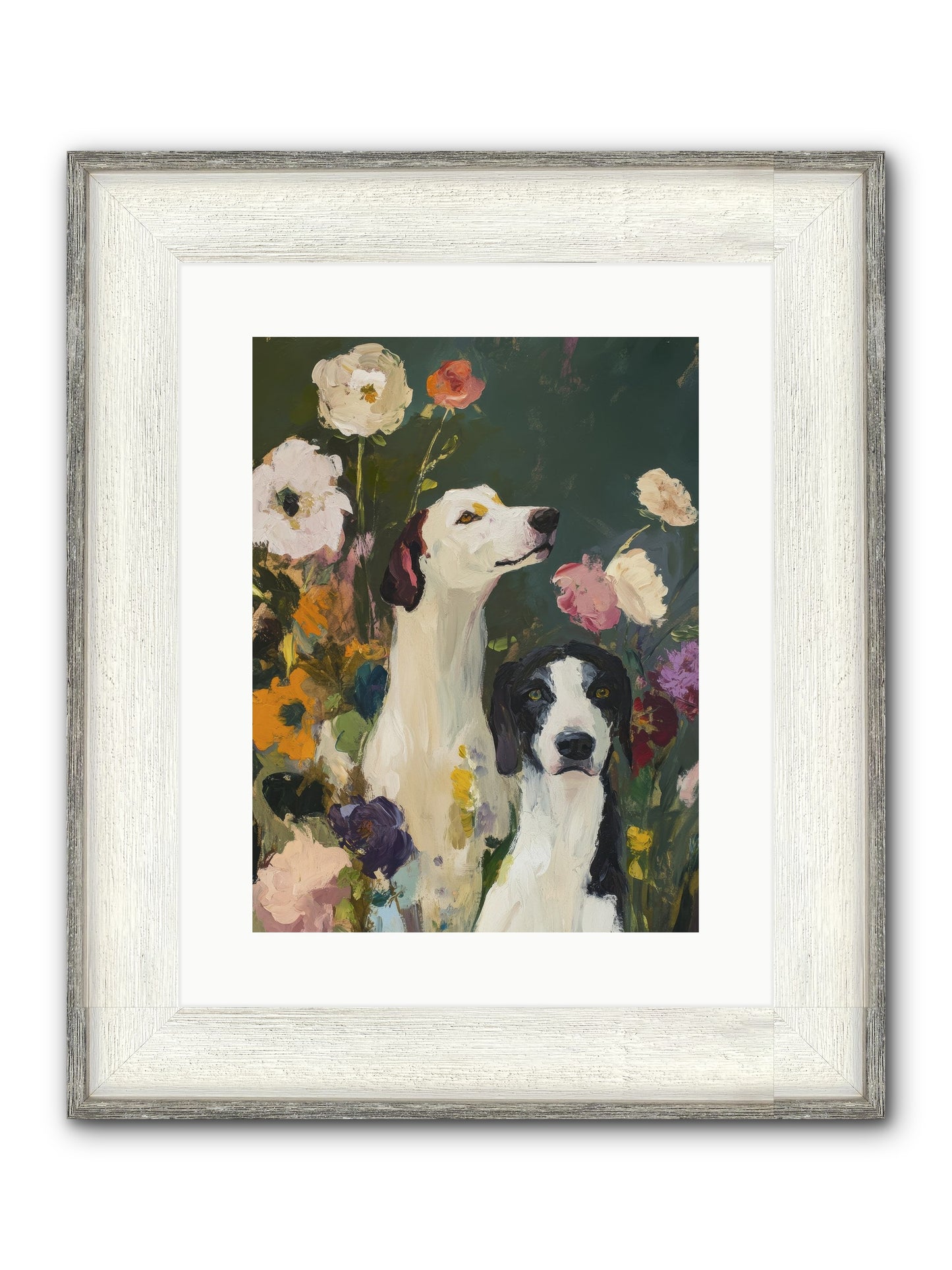 Night Sky Dreams Framed Print - Driftwood White 12x16