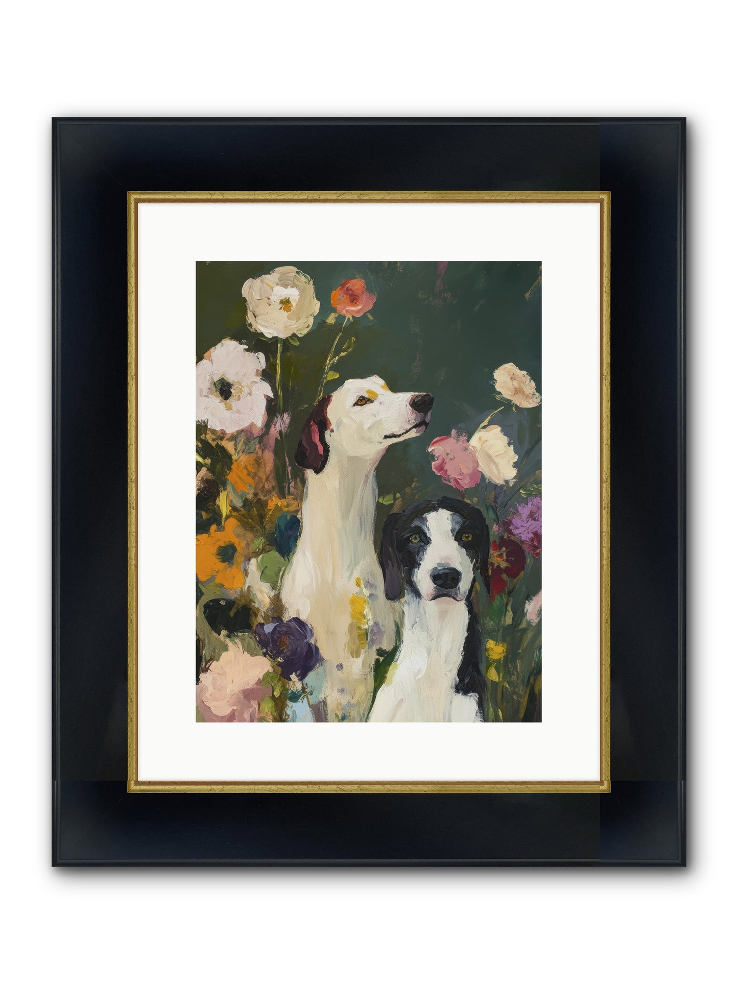 Night Sky Dreams Framed Print - Wide Black w/Gold 12x16