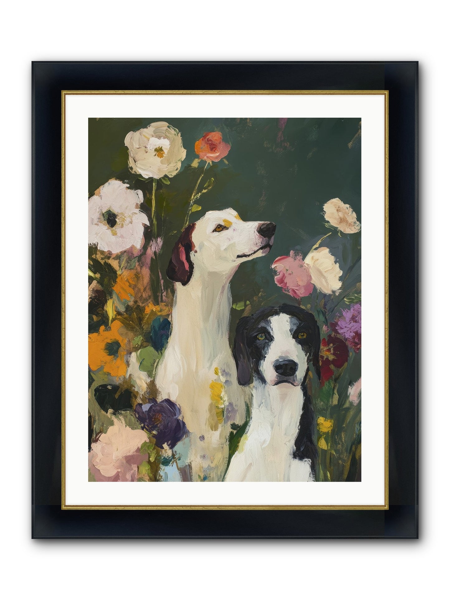 Night Sky Dreams Framed Print - Wide Black w/Gold 24x32