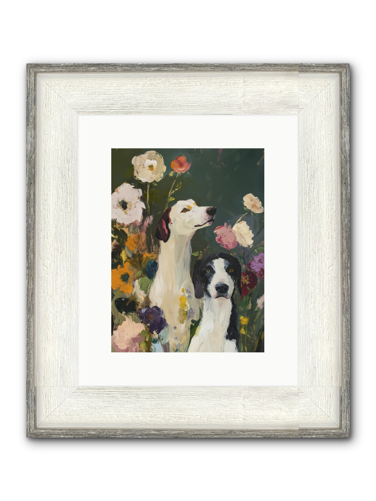 Night Sky Dreams Framed Print - Driftwood White 9x12