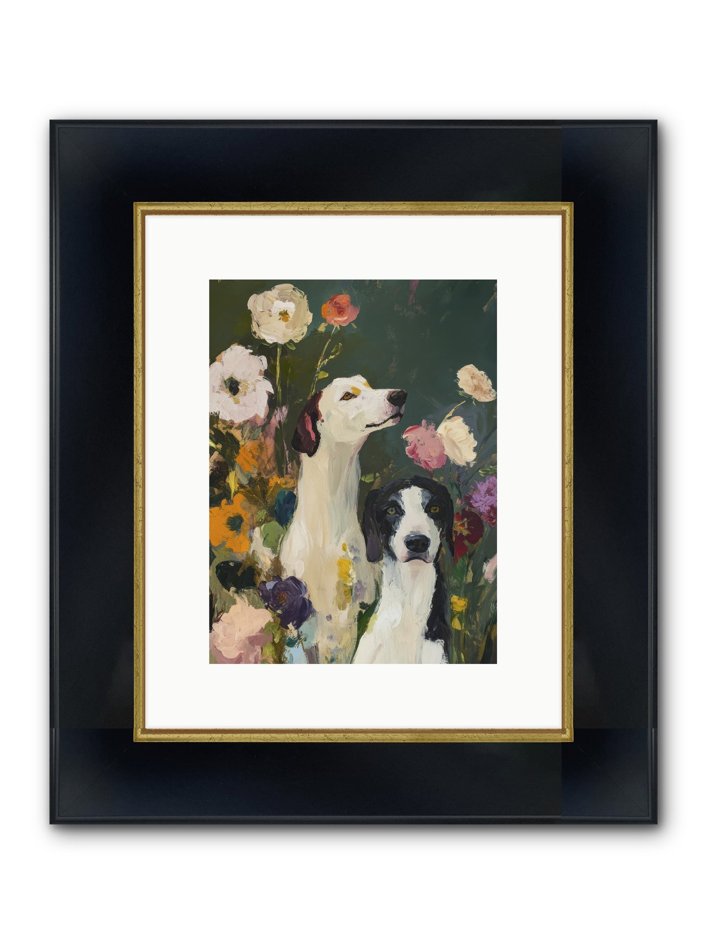 Night Sky Dreams Framed Print - Wide Black w/Gold 9x12
