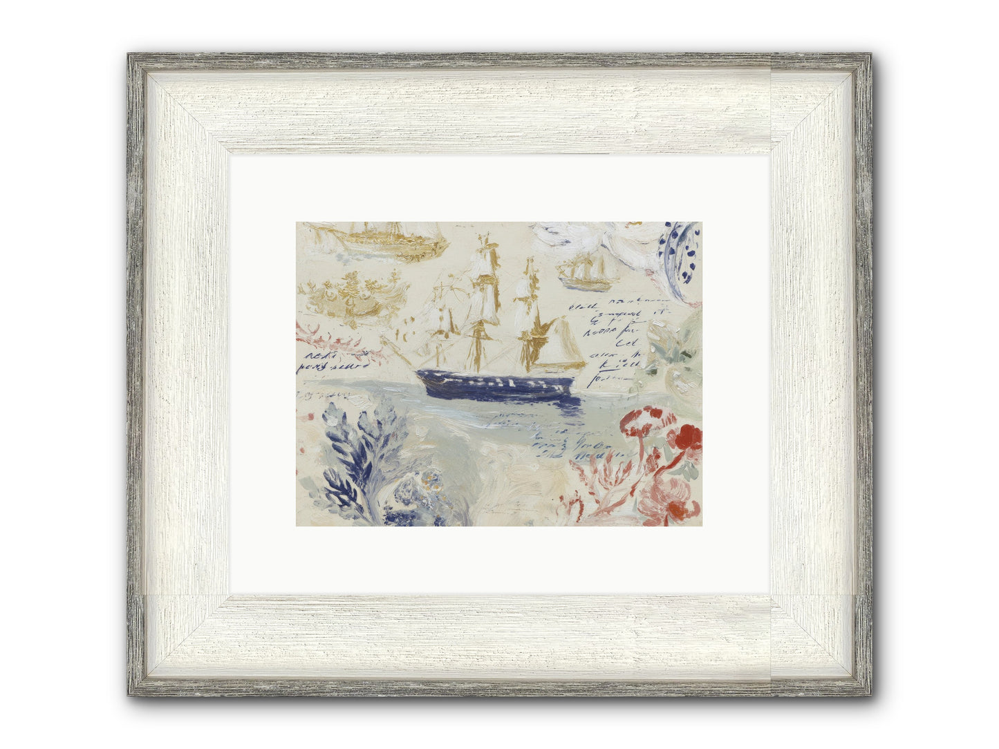Nightcaps At The Canary Hotel Framed Print - Driftwood White 12x9