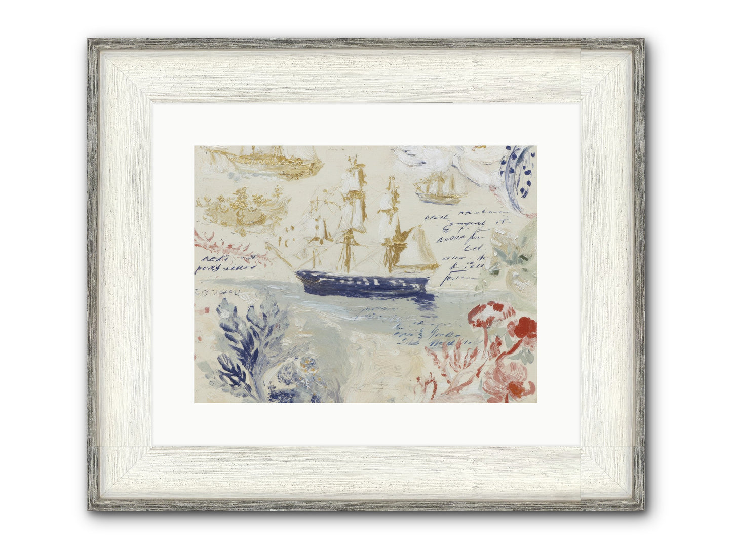 Nightcaps At The Canary Hotel Framed Print - Driftwood White 16x12