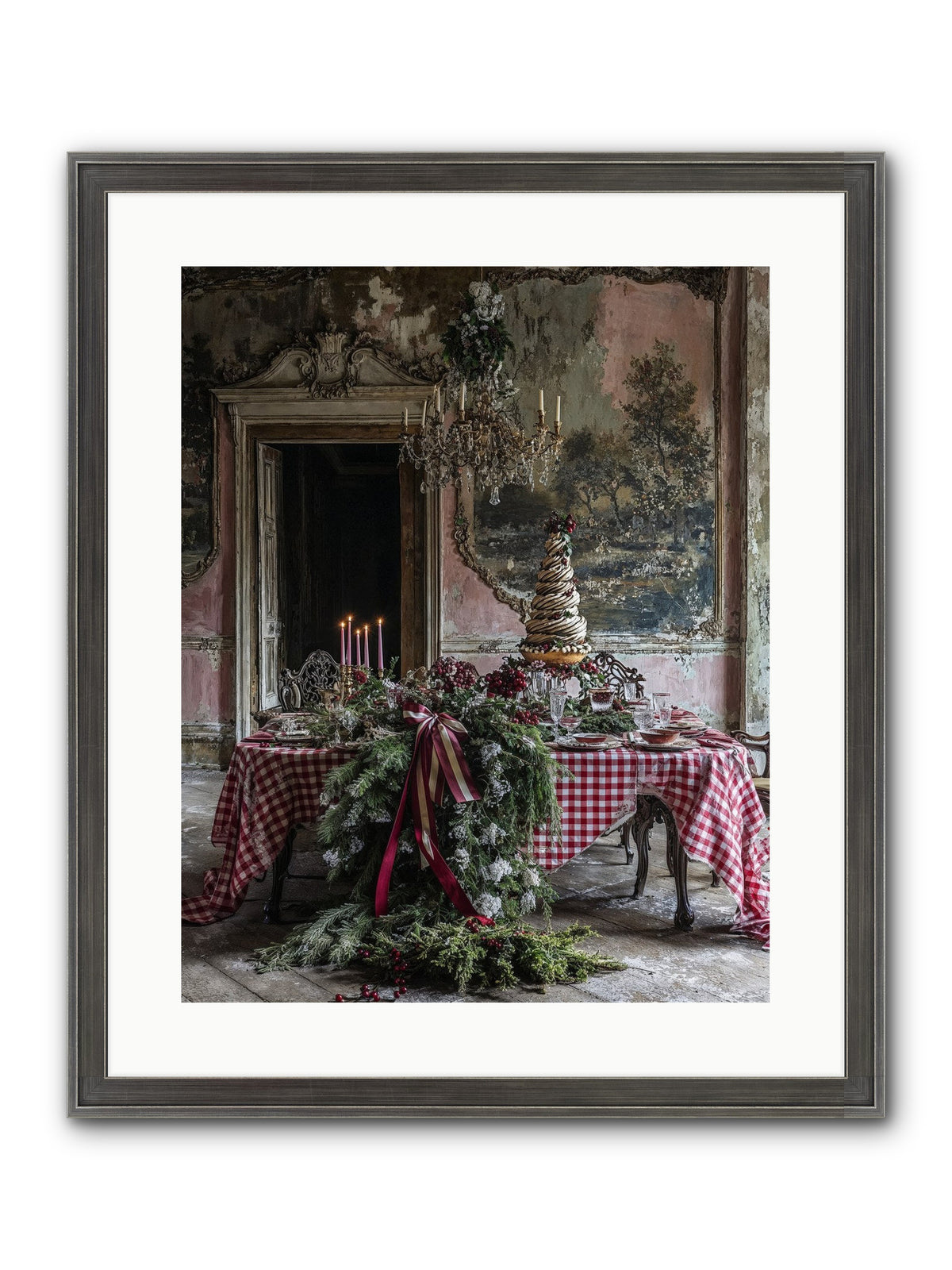 Noël À La Française Framed Print - Slimwoods Black/Silver 16x20