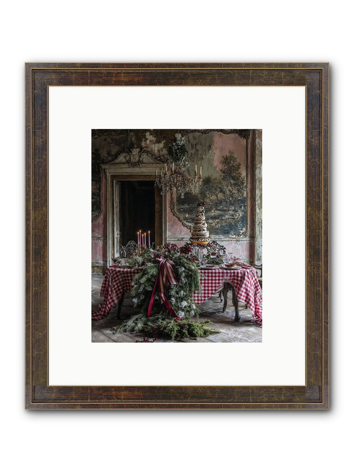 Noël À La Française Framed Print - Slimwoods Black/Gold 8x10