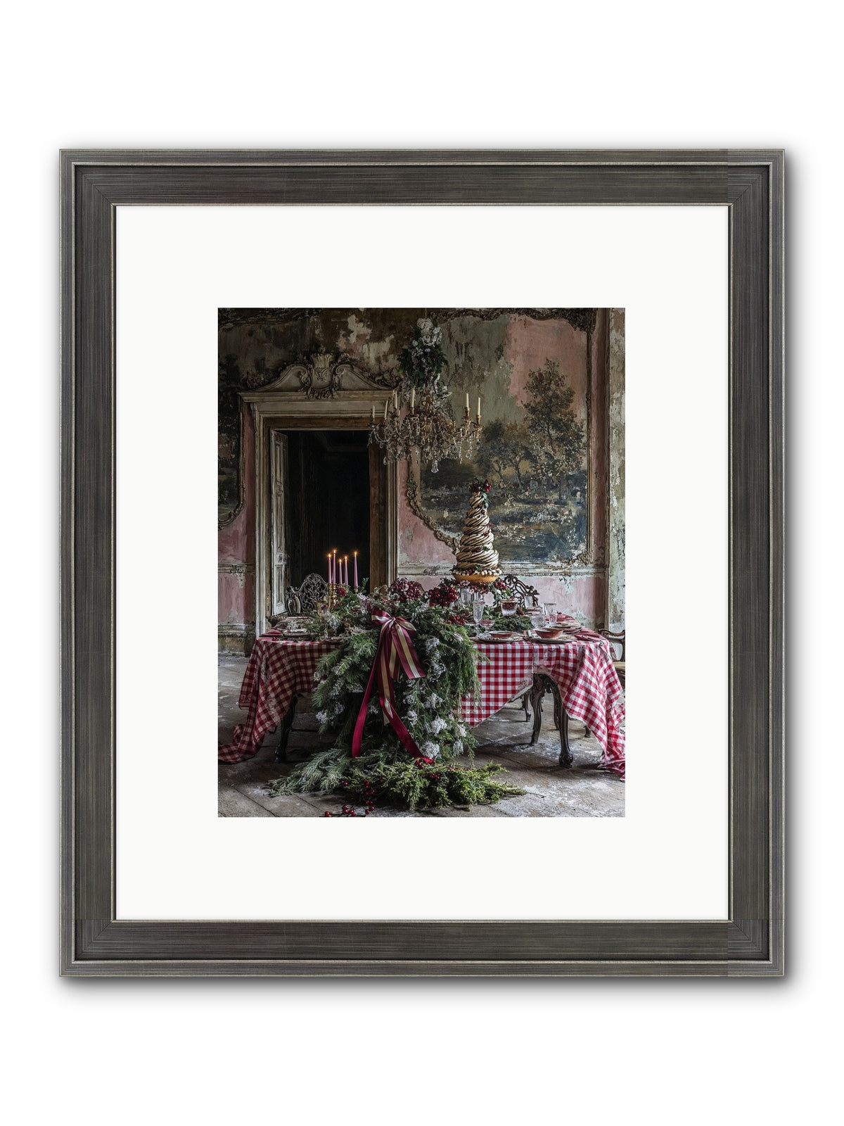Noël À La Française Framed Print - Slimwoods Black/Silver 8x10