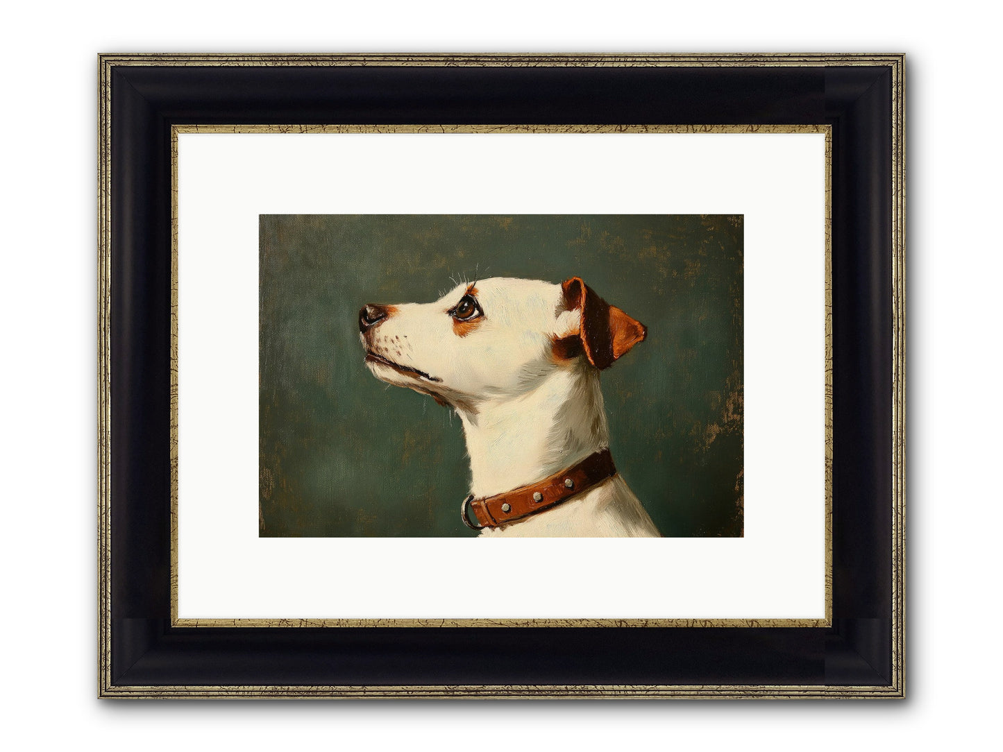 Noble Heart Framed Print - Black & Gold 12x8