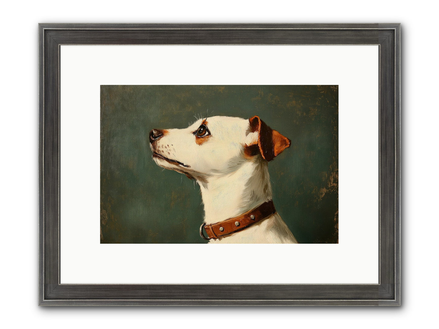 Noble Heart Framed Print - Slimwoods Black/Silver 12x8