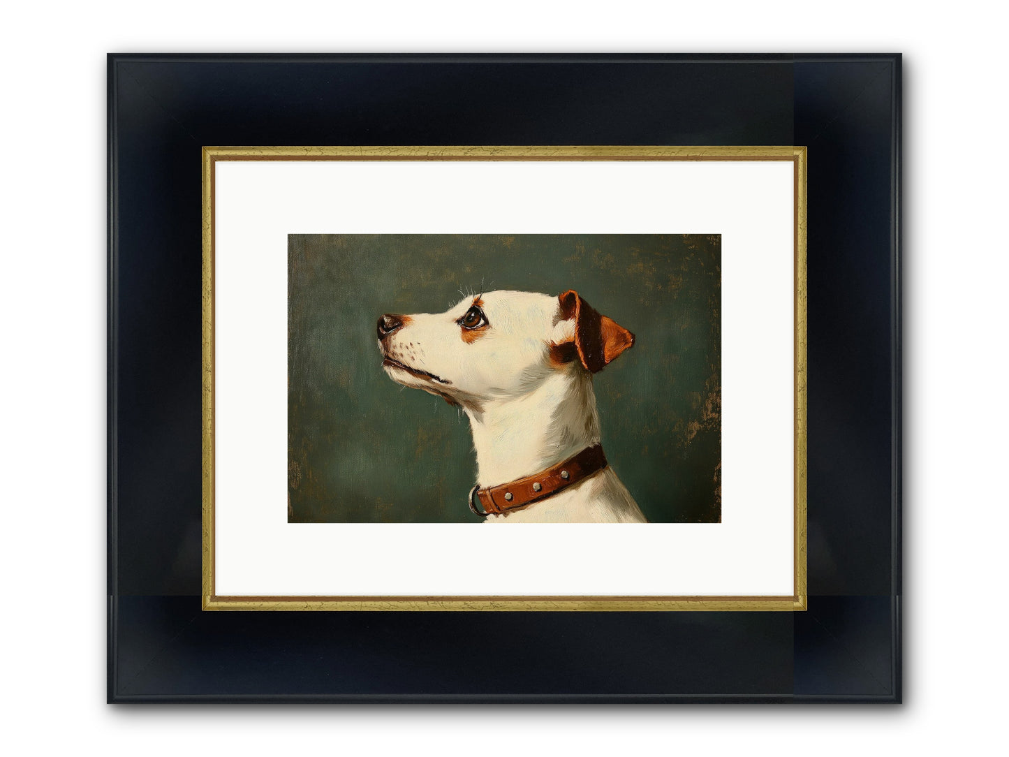 Noble Heart Framed Print - Wide Black w/Gold 12x8