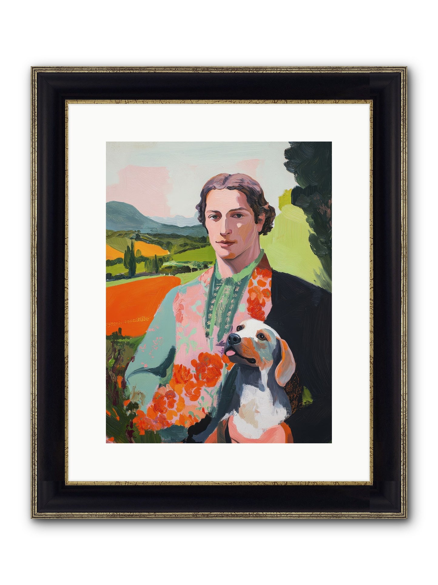 Noble Heart Tender Framed Print - Black & Gold 12x16