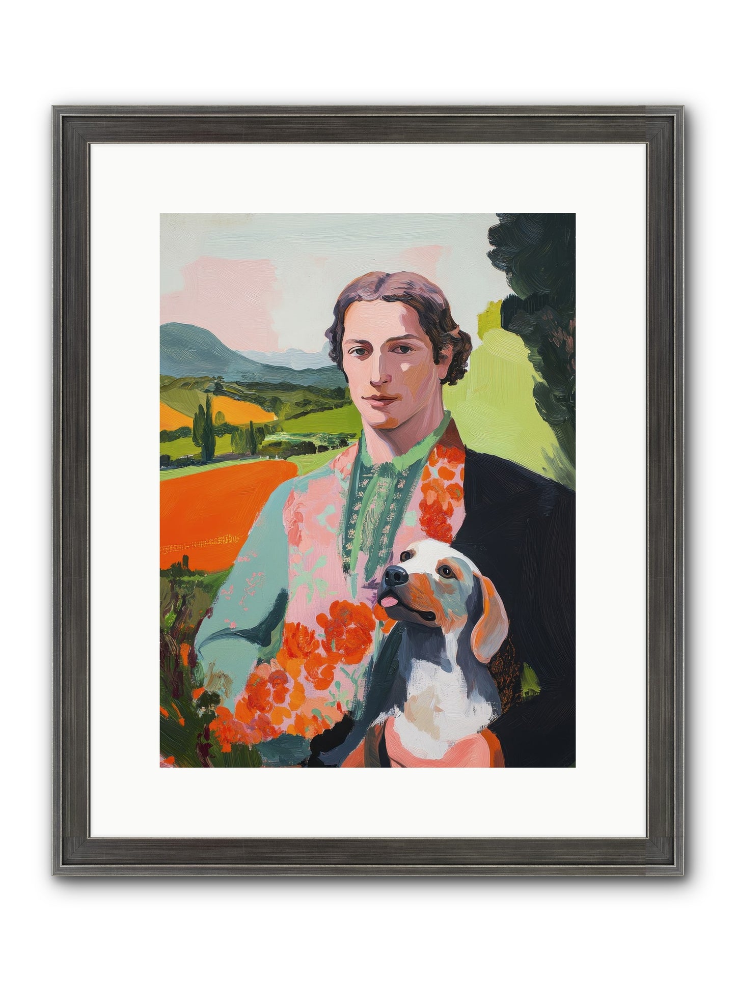 Noble Heart Tender Framed Print - Slimwoods Black/Silver 12x16