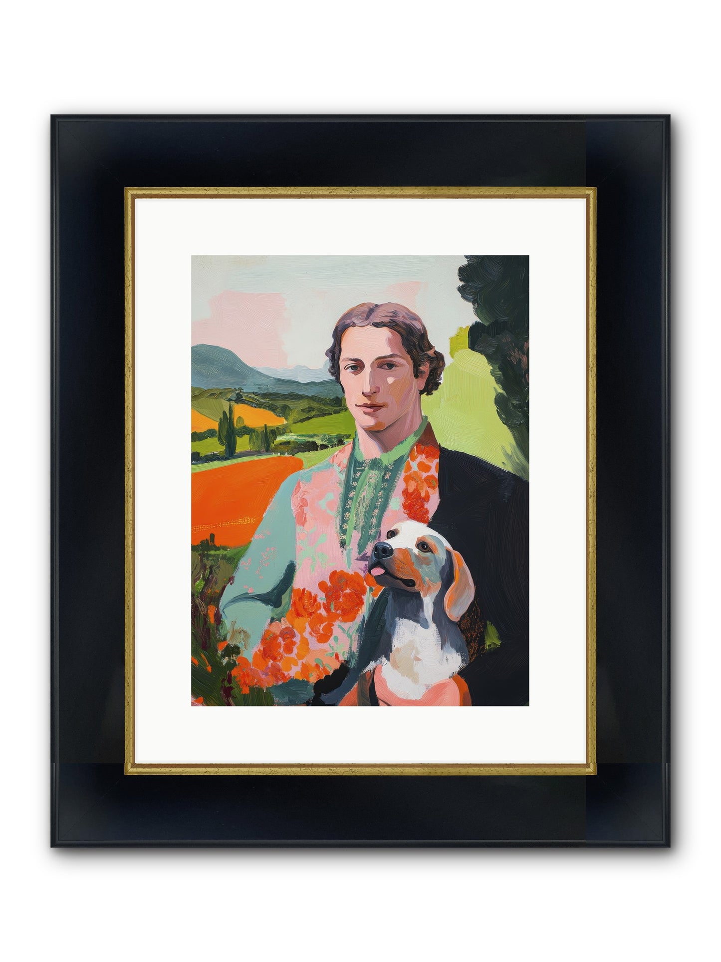 Noble Heart Tender Framed Print - Wide Black w/Gold 12x16