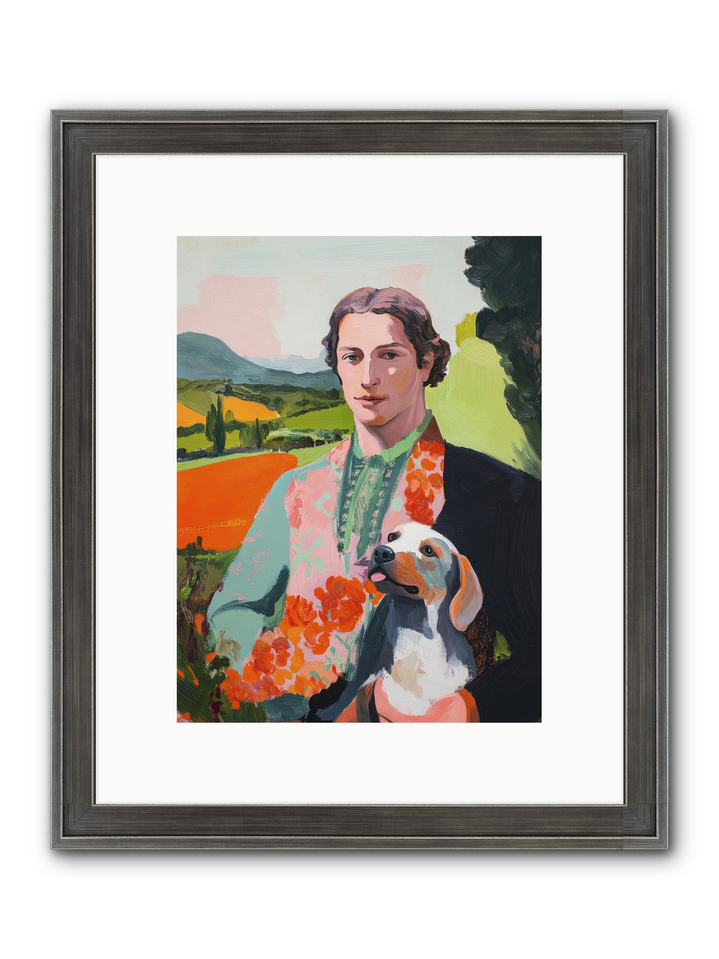 Noble Heart Tender Framed Print - Slimwoods Black/Silver 9x12