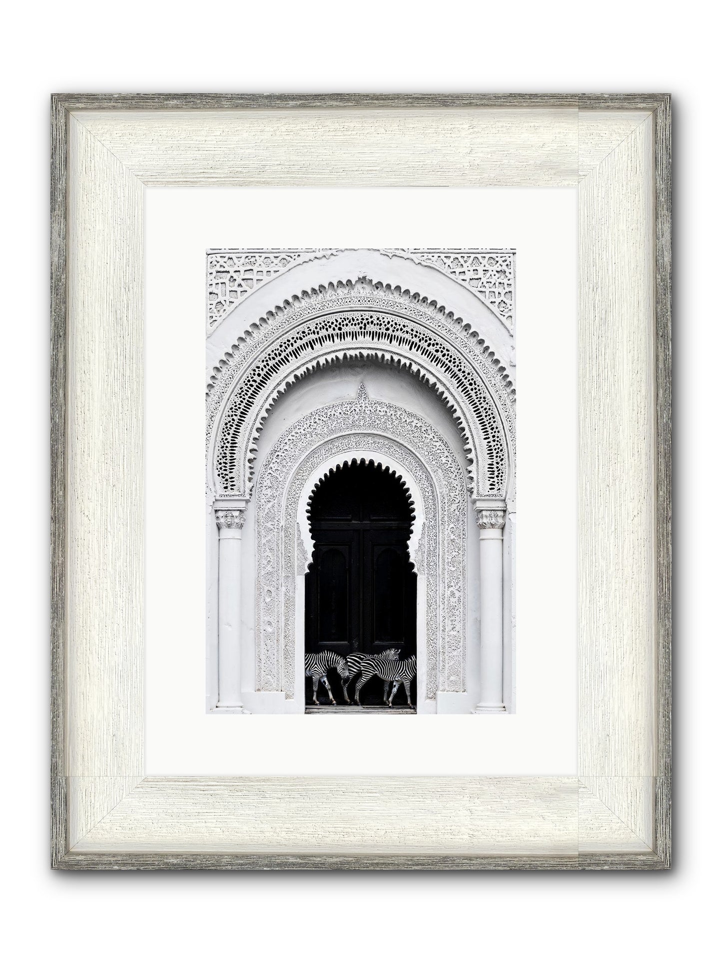 Nomad's Note Framed Print - Driftwood White 10x15