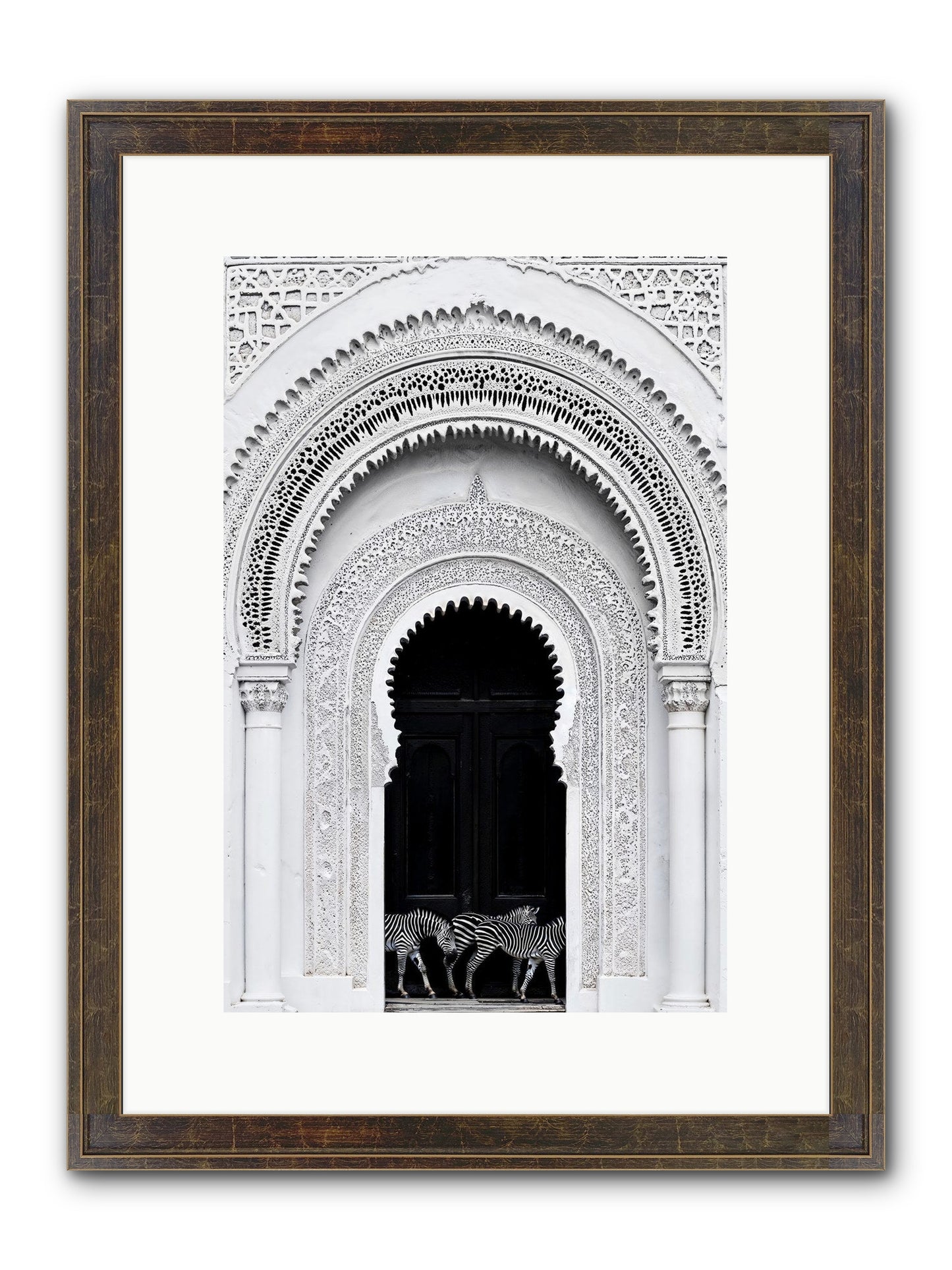 Nomad's Note Framed Print - Slimwoods Black/Gold 10x15