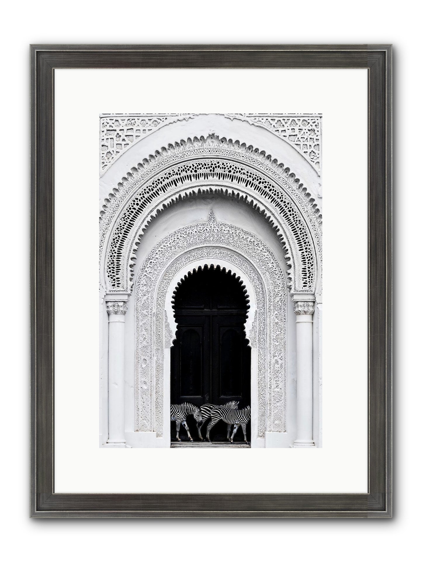 Nomad's Note Framed Print - Slimwoods Black/Silver 10x15