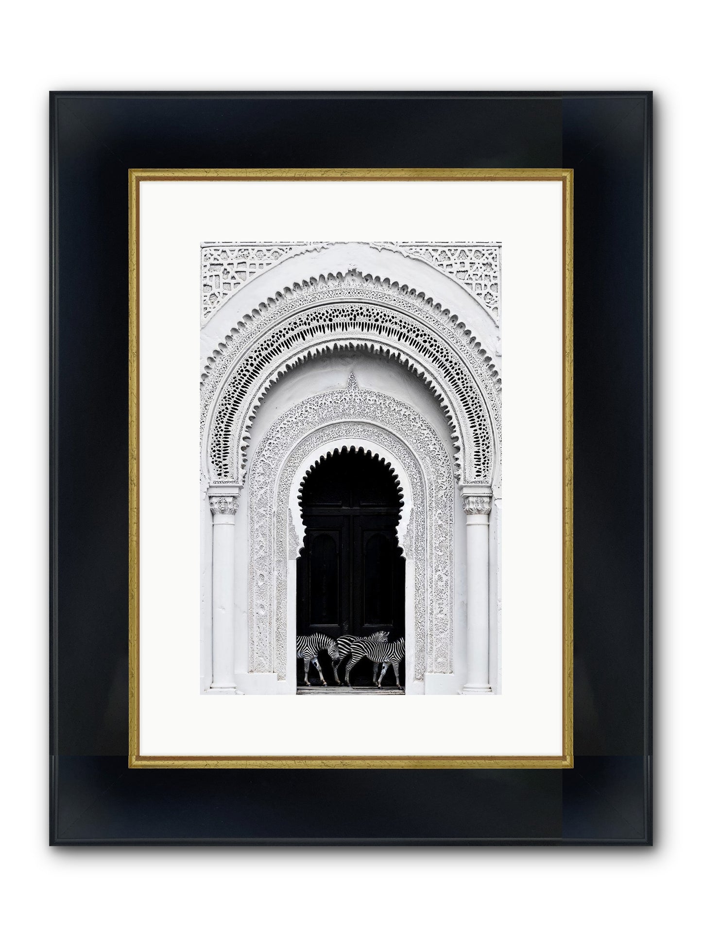 Nomad's Note Framed Print - Wide Black w/Gold 10x15