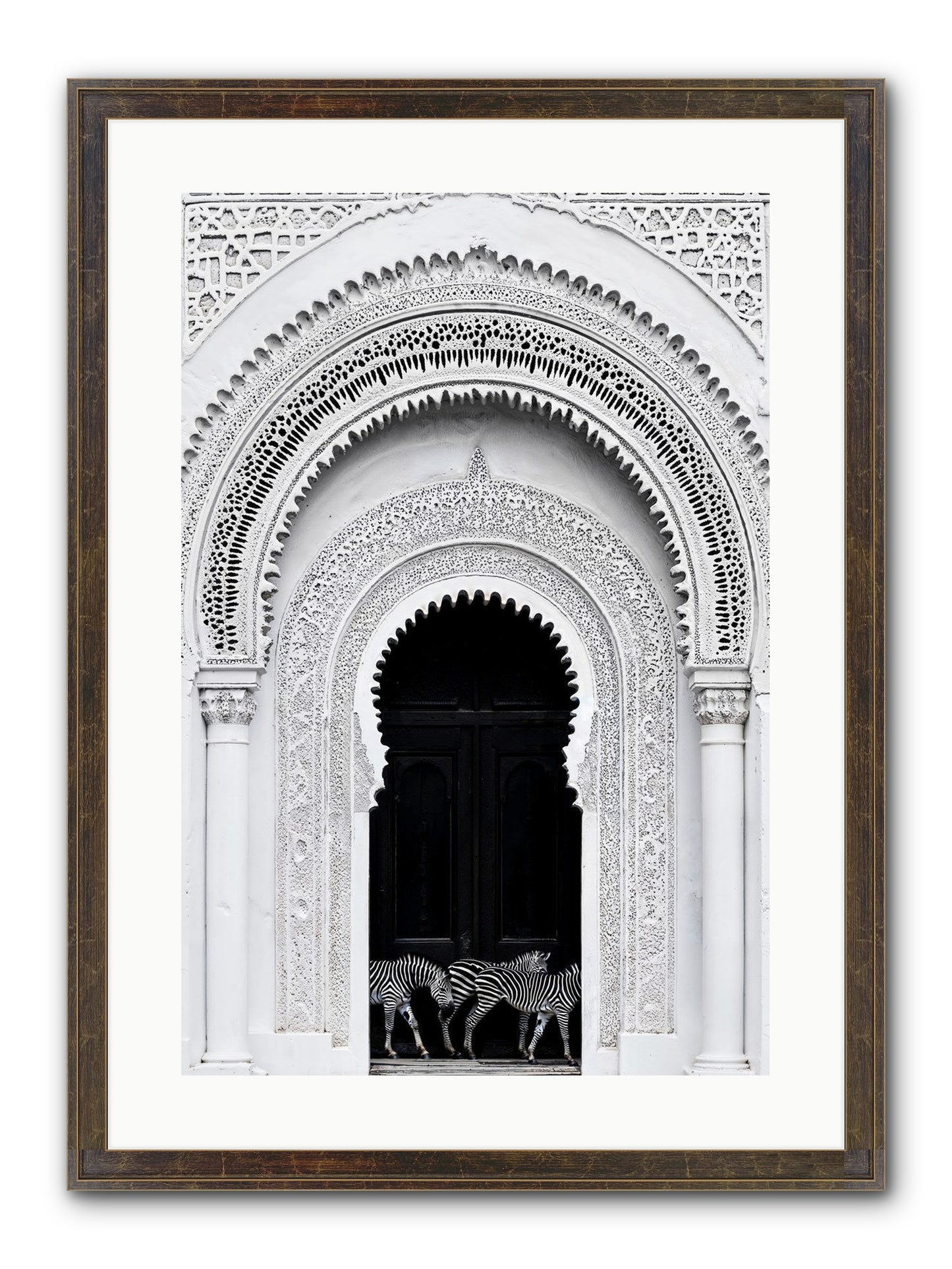 Nomad's Note Framed Print - Slimwoods Black/Gold 16x24