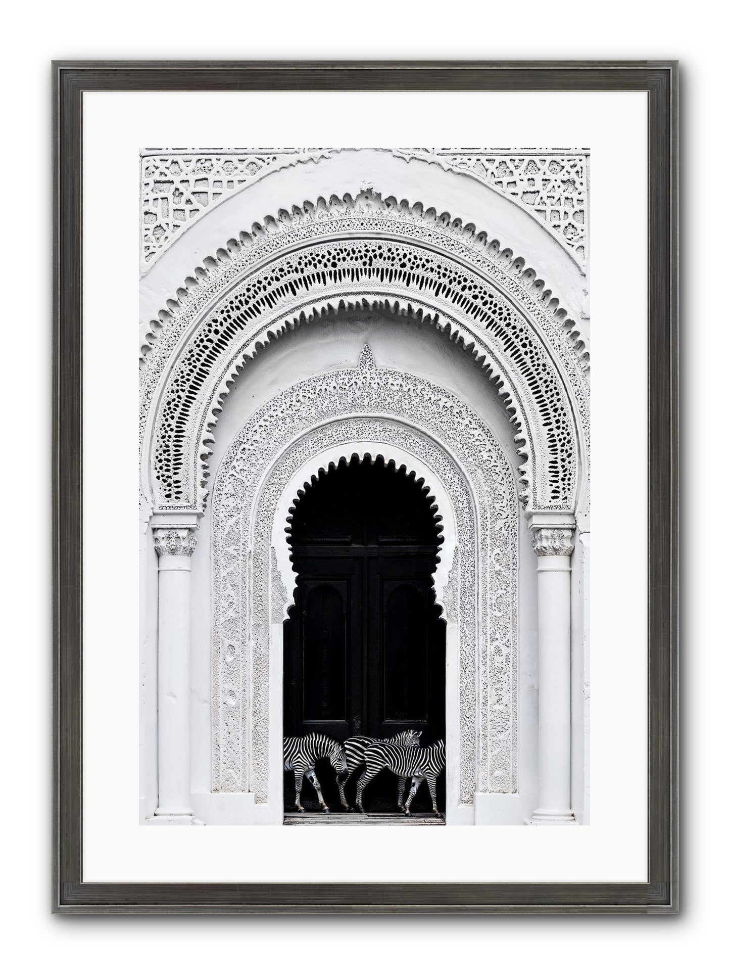 Nomad's Note Framed Print - Slimwoods Black/Silver 16x24