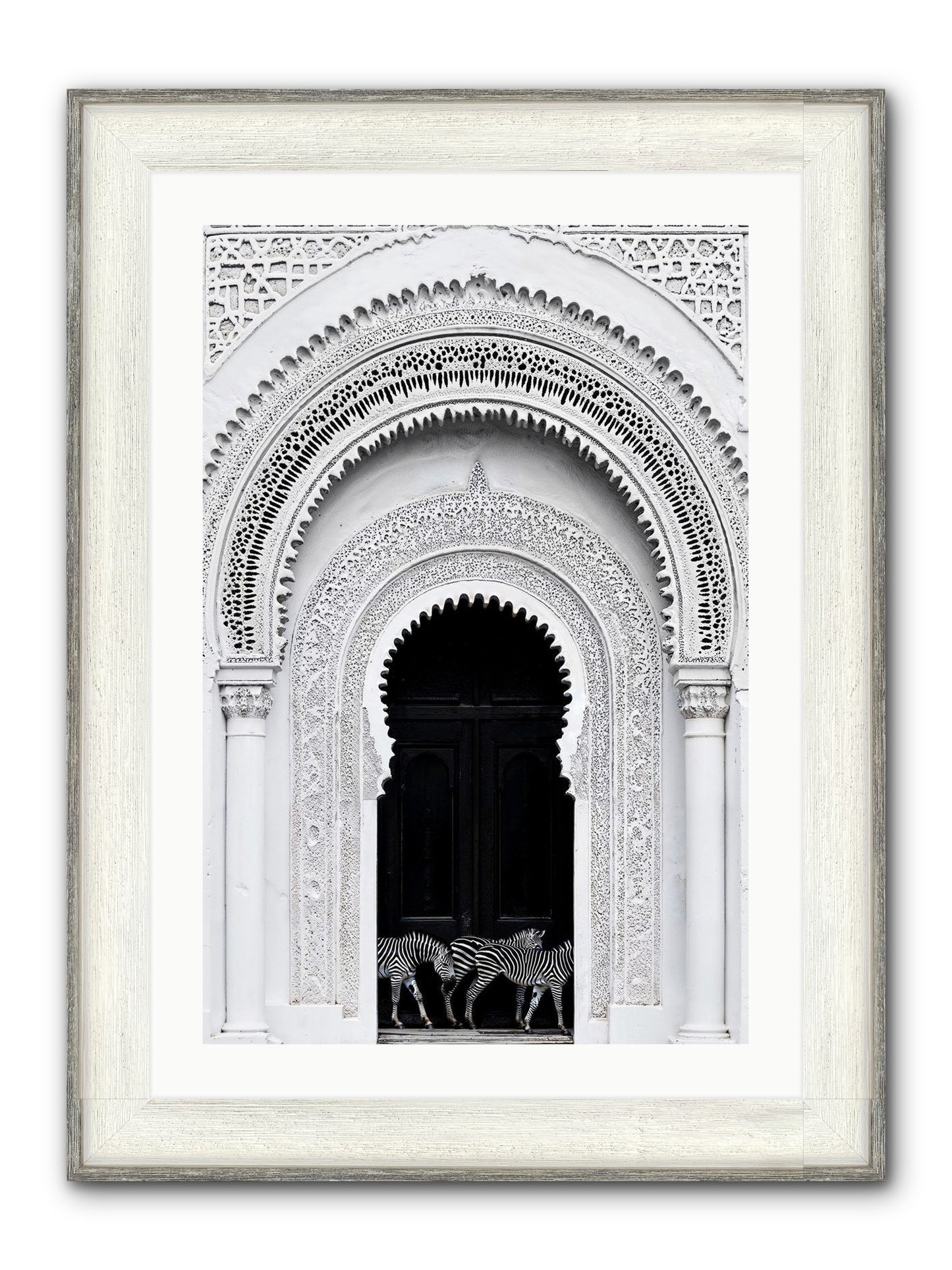 Nomad's Note Framed Print - Driftwood White 20x30